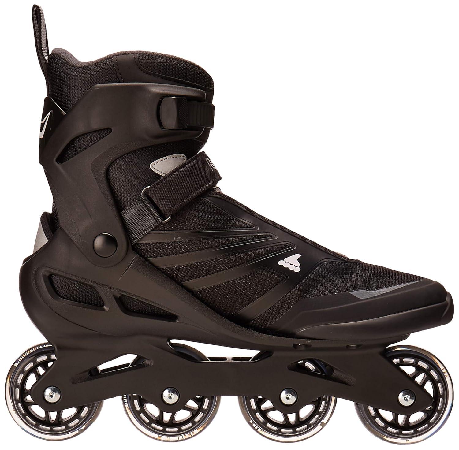 Rollerblade Zetrablade Mens Inline Skate, Black/Silver, 13