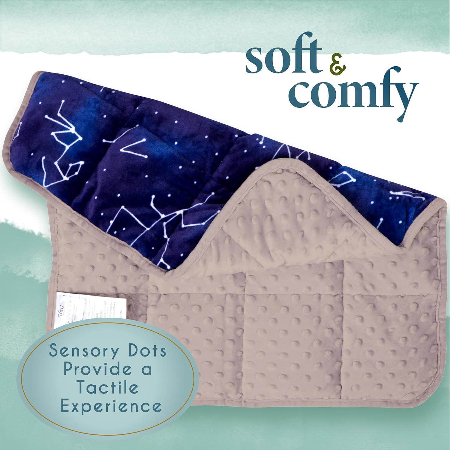 Florensi Weighted Lap Pad 3 lbs - Weighted Blanket for Kids, Teens, Boys, Girls - Soft, Warm, Comfortable, Sensory - Weighted Blanket Kids