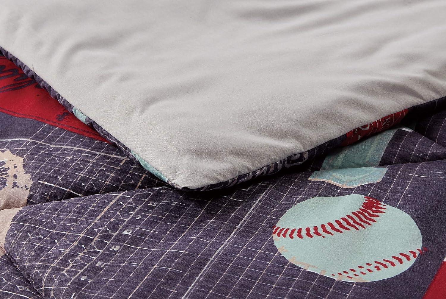 Kids/Teens Baseball Sports Microfiber Bedding Set