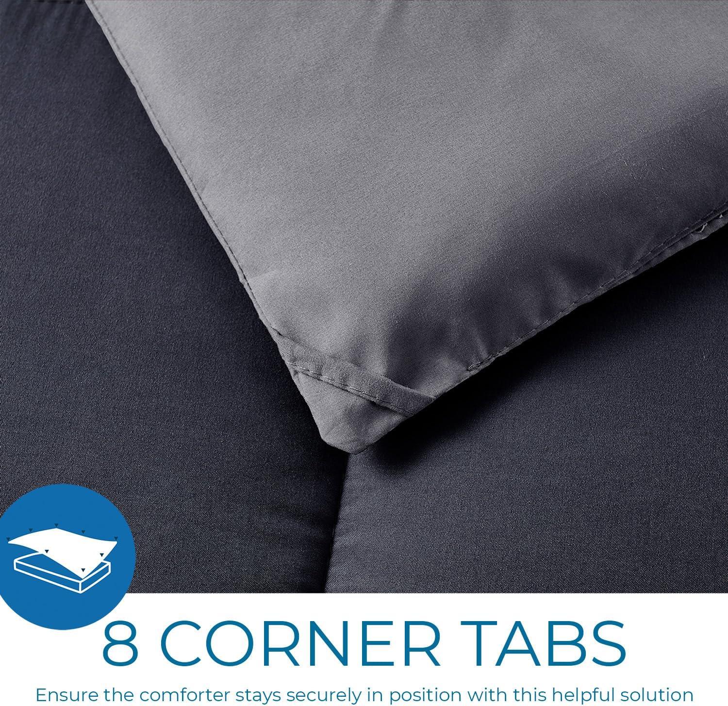 Nestl All Season Solid Lightweight Down Alternative Reversible Comforter