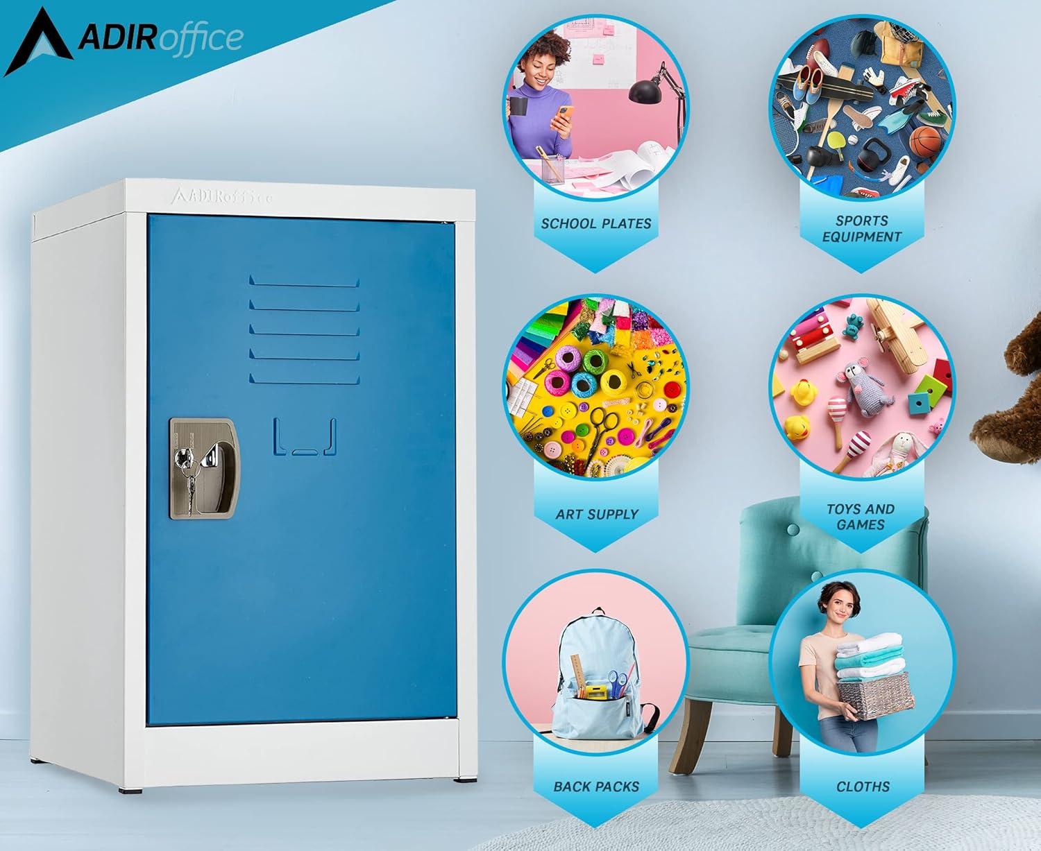 AdirOffice Steel 1-Tier School and Home Storage Locker