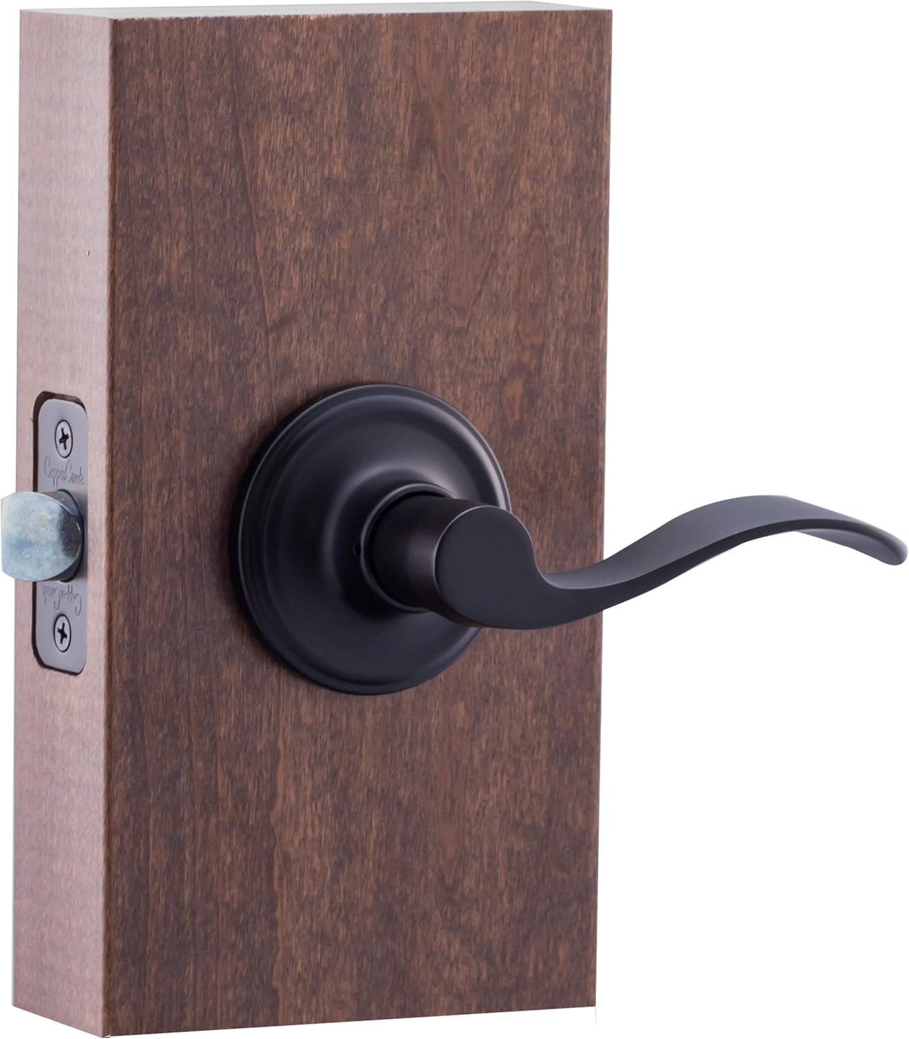 Waverlie Black Passage Hall/Closet Door Handle