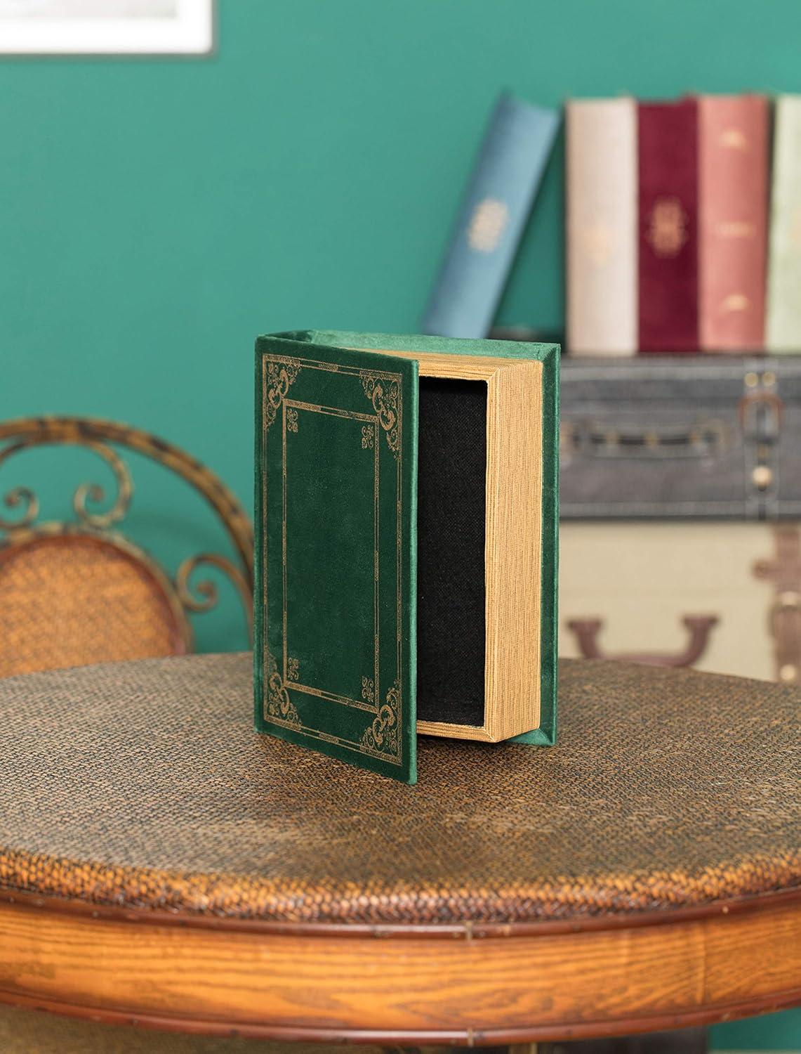 Decorative Vintage Book Shaped Trinket Storage Box