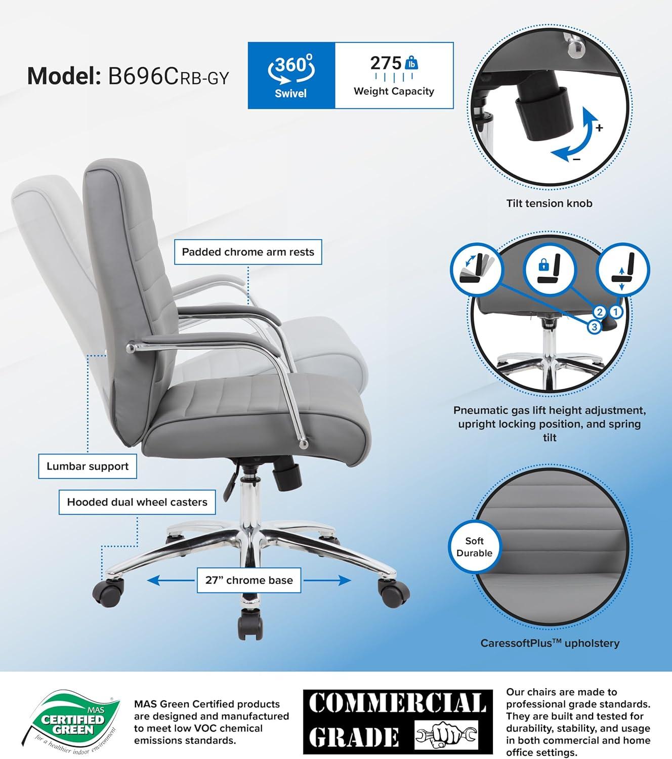 Boss Office Products Vinyl Executive Chair