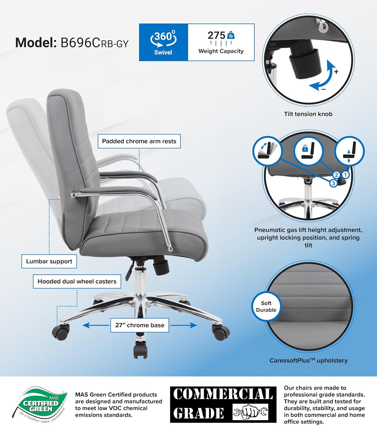 Boss Office Products Vinyl Executive Chair