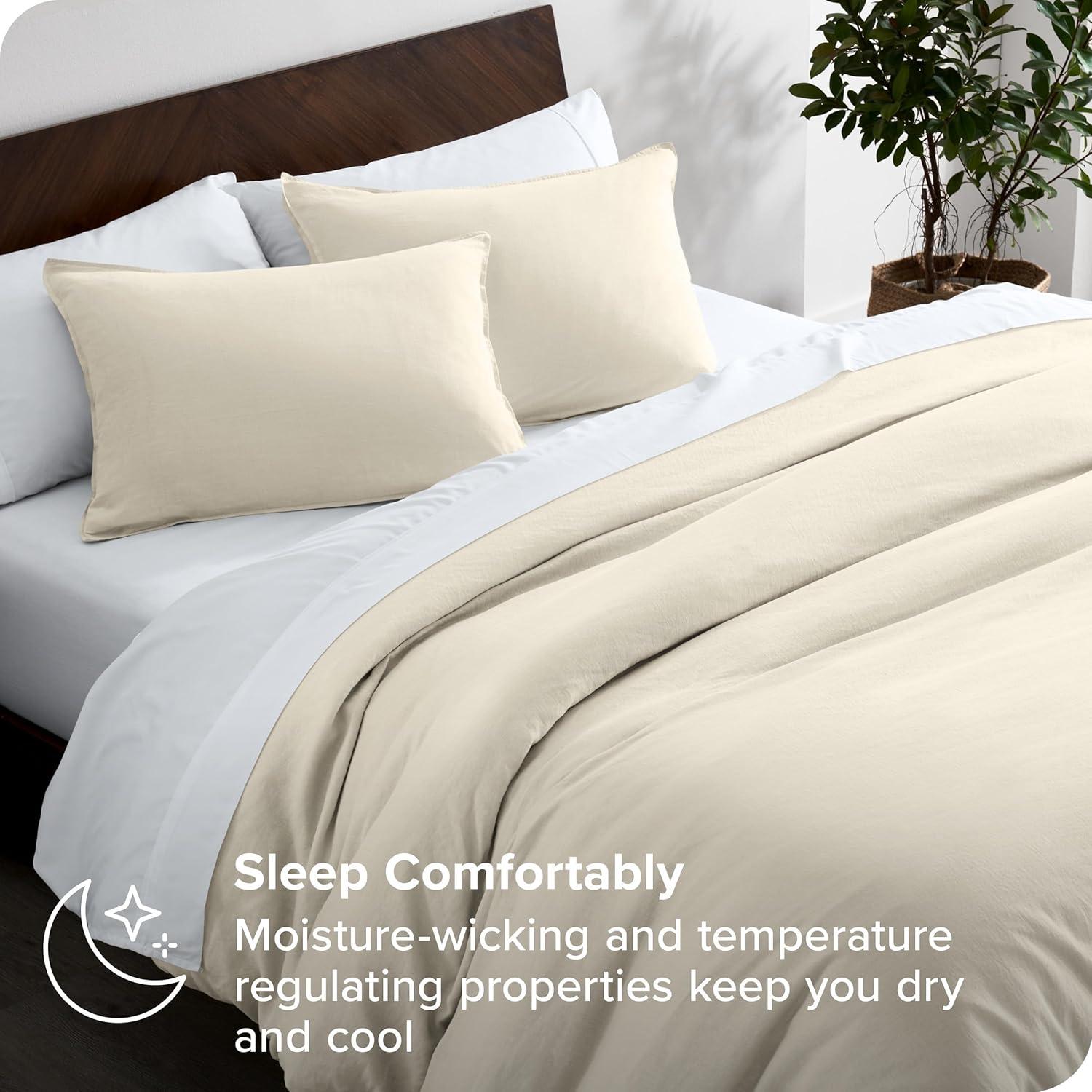Bare Home Linen Duvet Cover Set