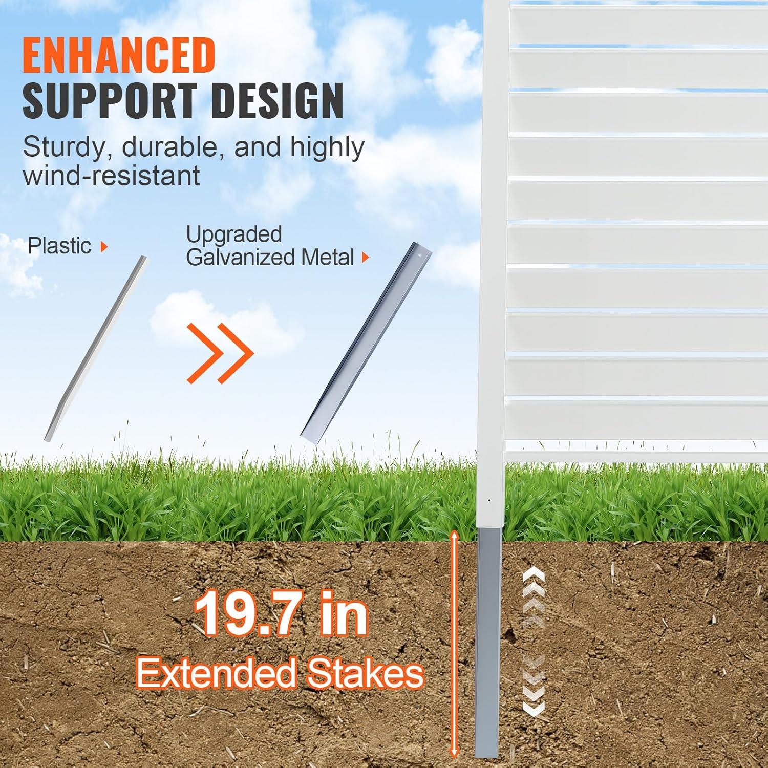 VEVOR 4 ft. H x 4 ft. W Outdoor Privacy Screens 2 Panels