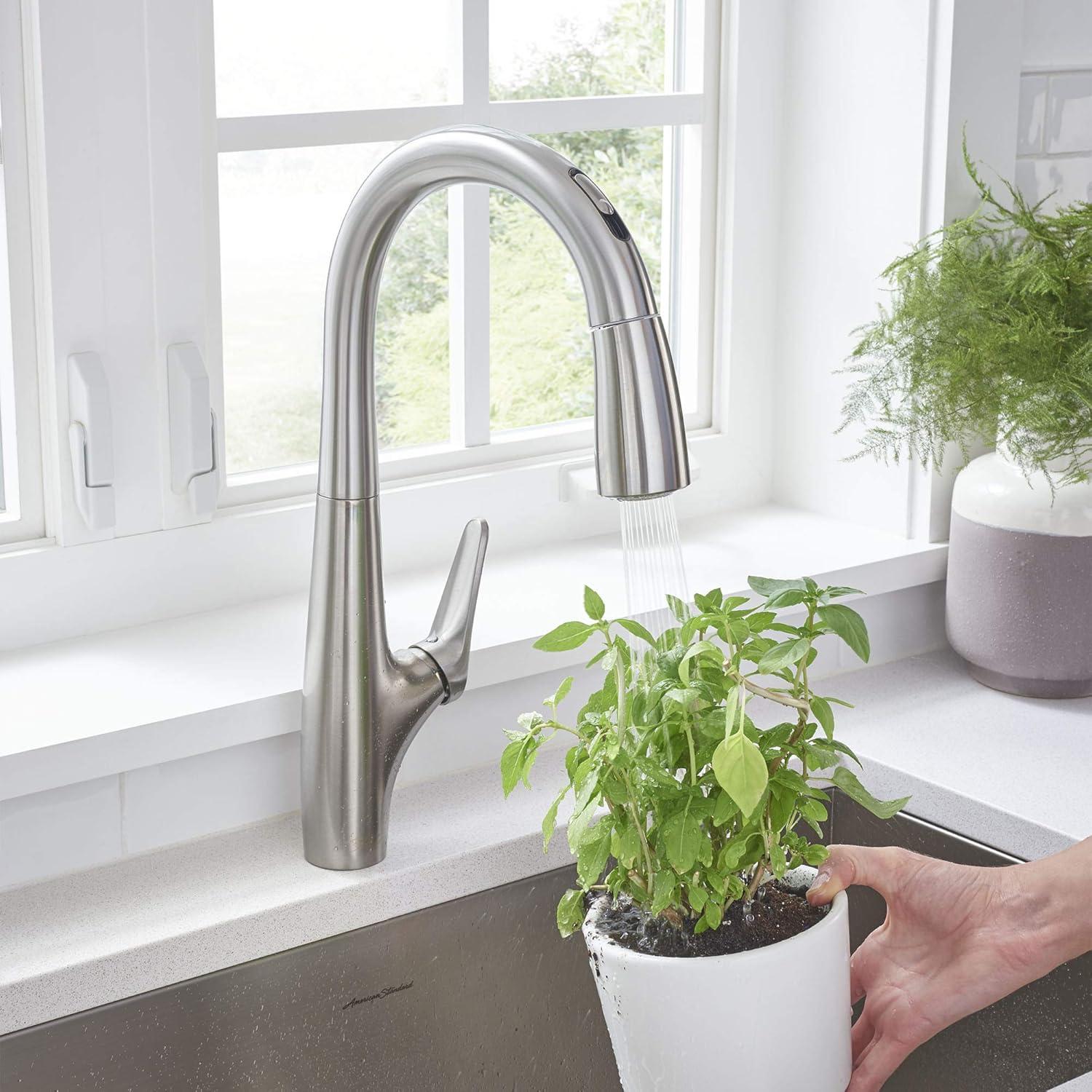 American Standard Avery Selectronic Single-Handle Pull-Down Sprayer Kitchen Faucet in Stainless Steel