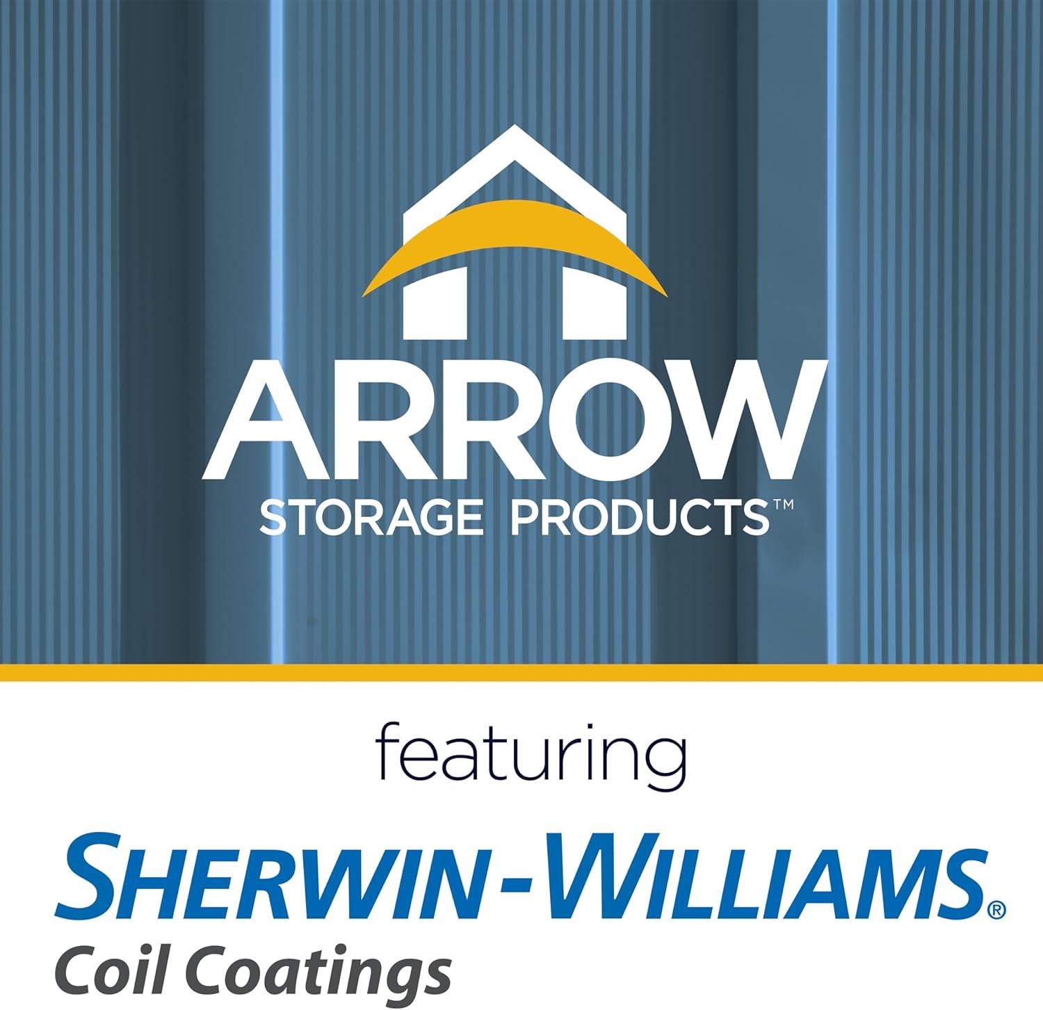 10 ft. W x 8 ft. D Metal Storage Shed