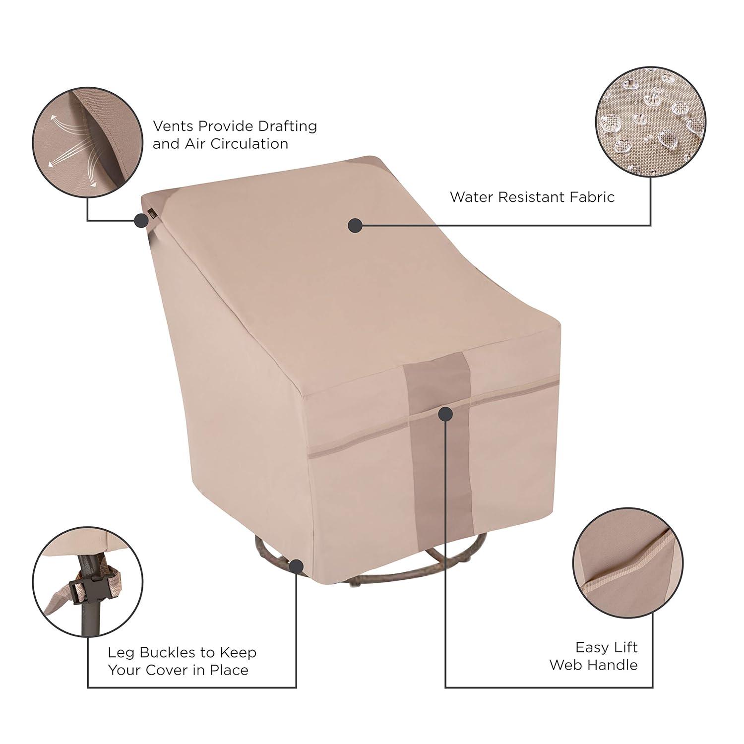 Modern Leisure Modern Leisure Monterey Patio Swivel Lounge Chair Cover, 2-Pack, 37.5"L x 39.25"W x 38.5"H, Beige (Set of 2)
