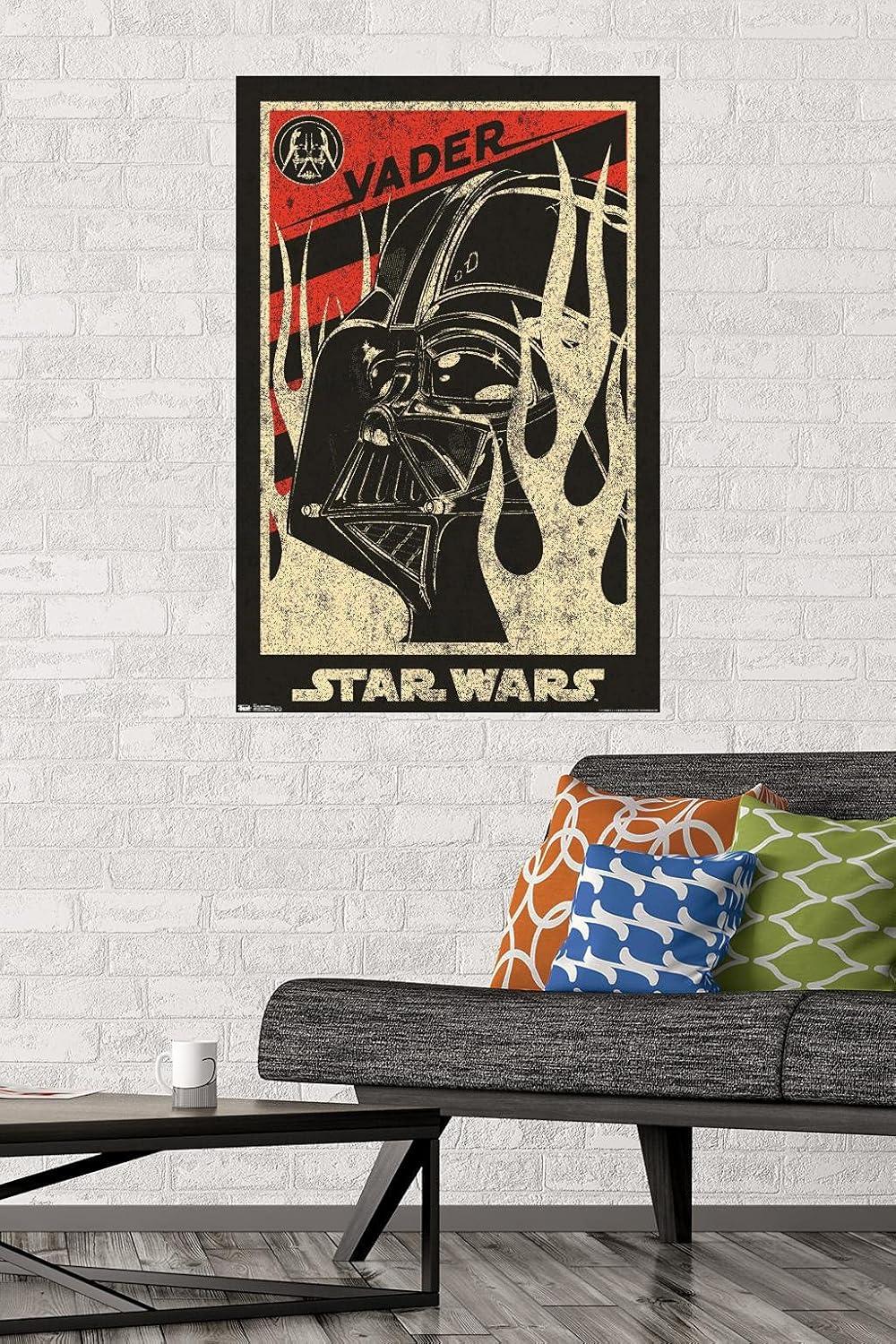 34" x 22" Star Wars: Saga Vader Propaganda Premium Poster - Trends International