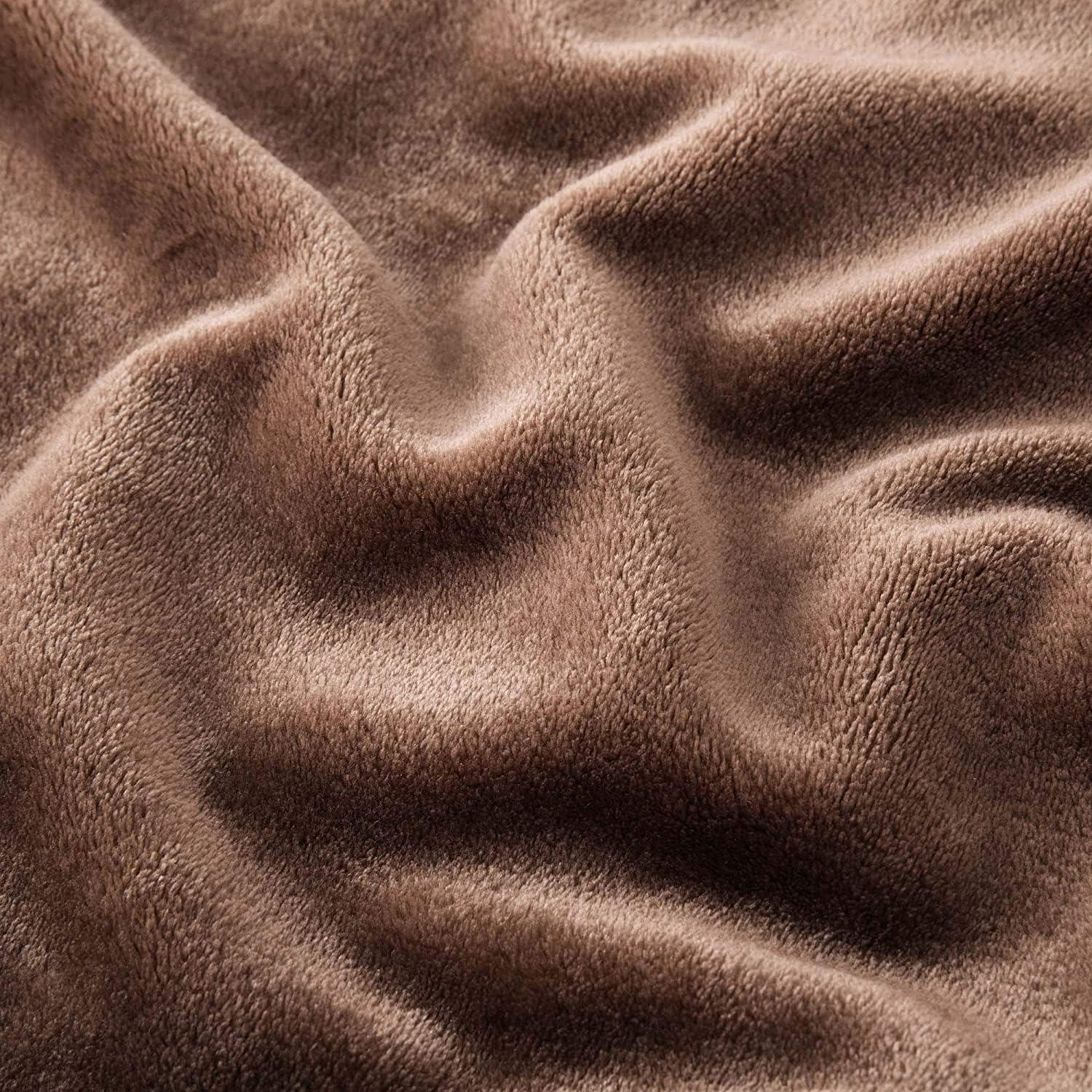 IR Imperial Rooms Super Soft Plush Fleece Bed Blanket, Fluffy for All-Season Twin Coffee