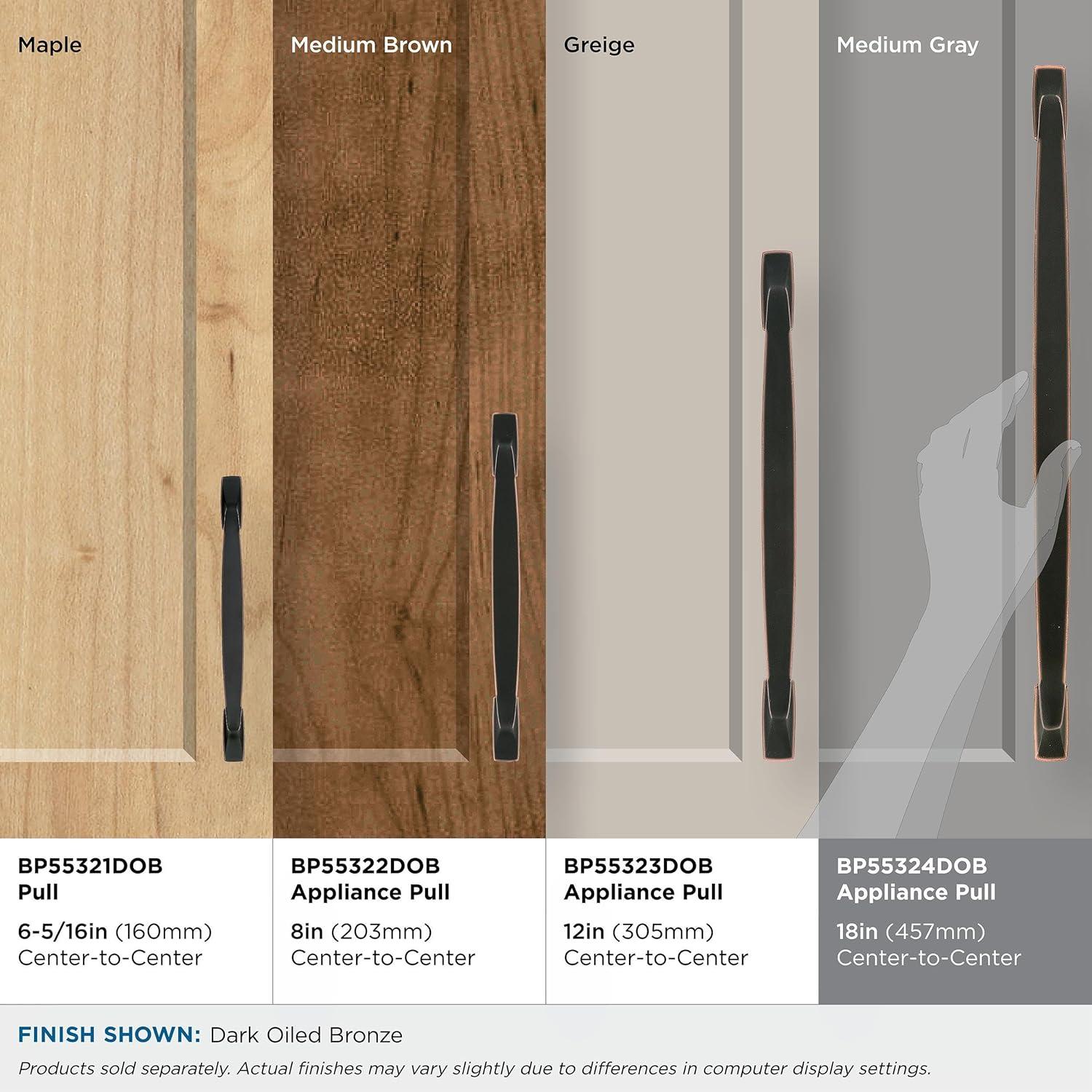 Amerock Highland Ridge 18 inch (457mm) Center-to-Center Dark Oiled Bronze Appliance Pull