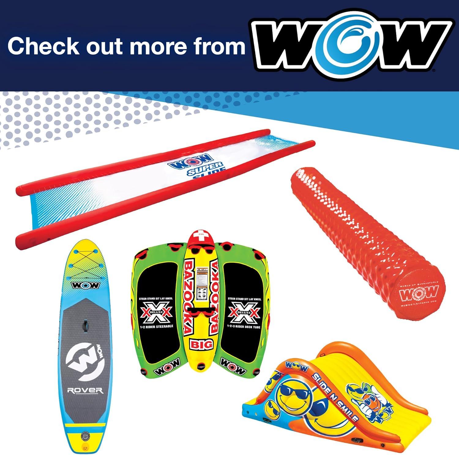 WOW Sports Slide N Smile Slide with Walkway for boating, lakes and pools