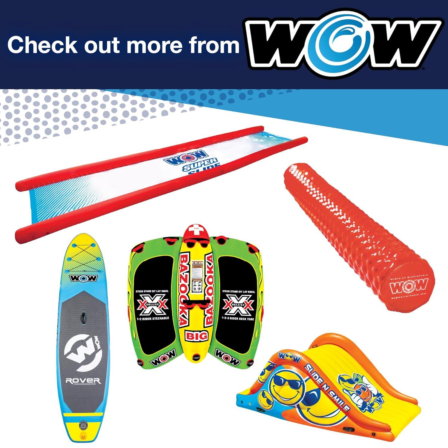 WOW Sports Slide N Smile Slide with Walkway for boating, lakes and pools