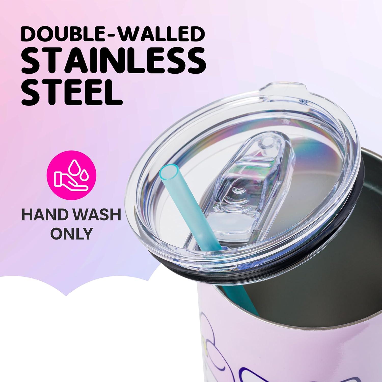 Silver Buffalo Sanrio Hello Kitty and Friends Rainbow Stainless Steel Tumbler | 40 Ounces