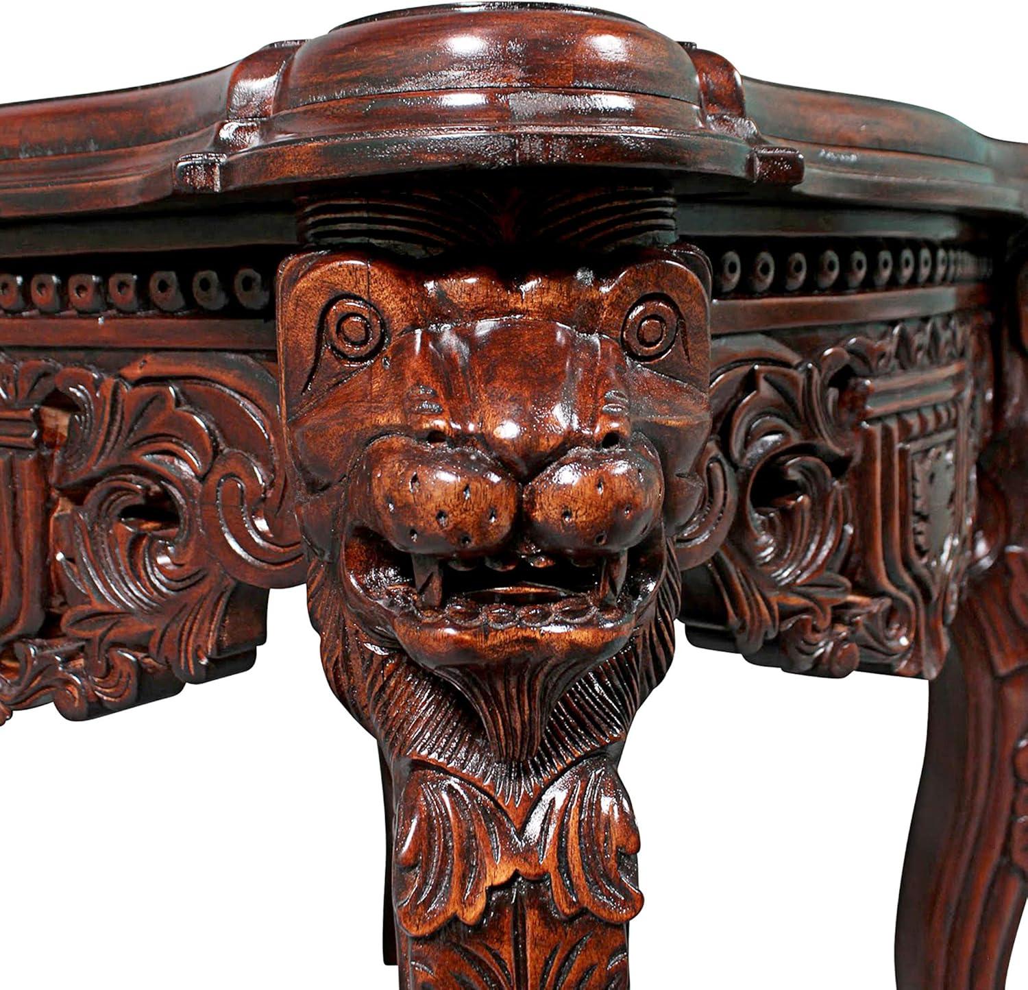 Raffles Grand Hall 26'' Mahogany Lion Leg Side Table