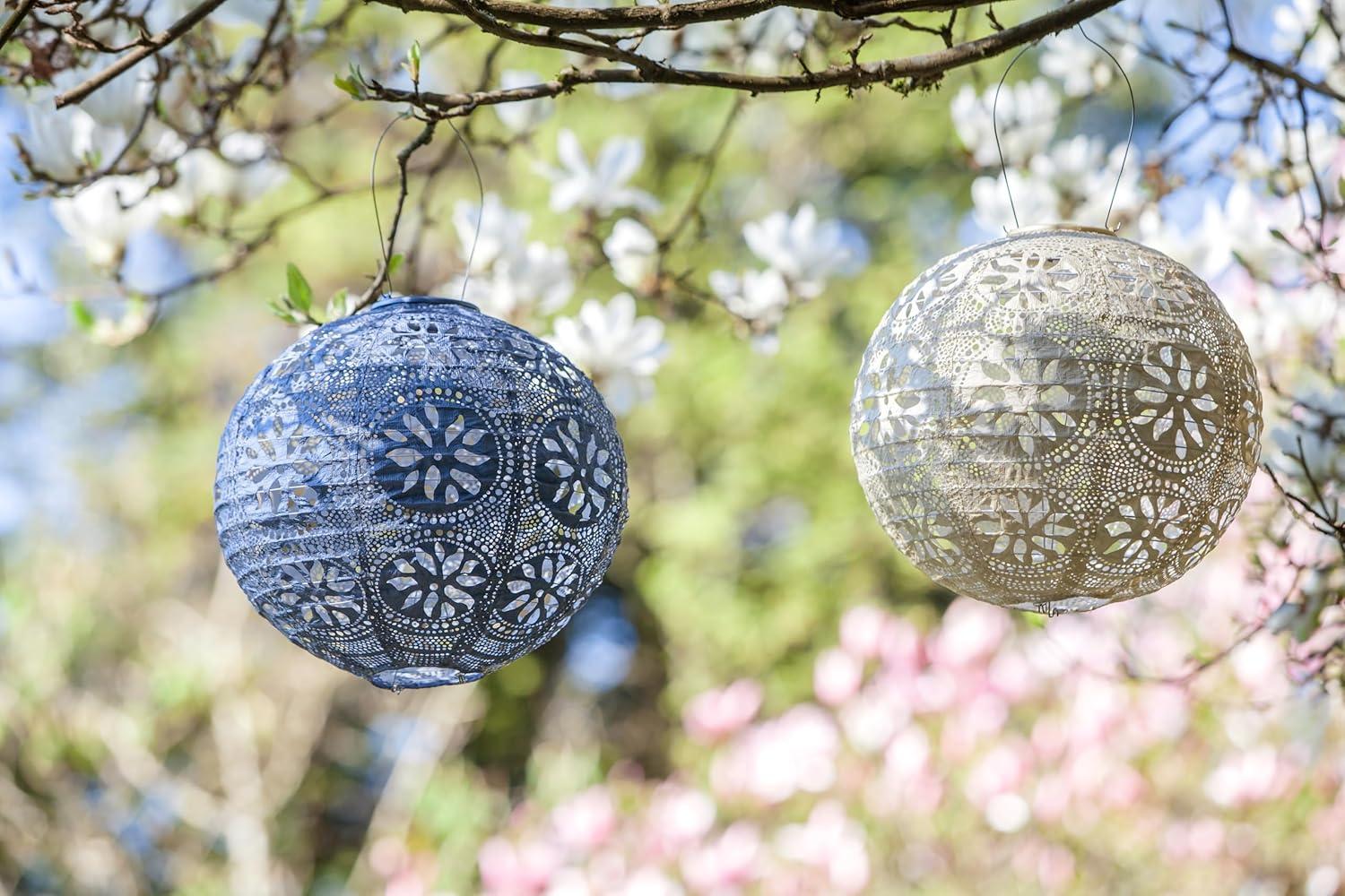 Boho Globe Solar Outdoor Lantern