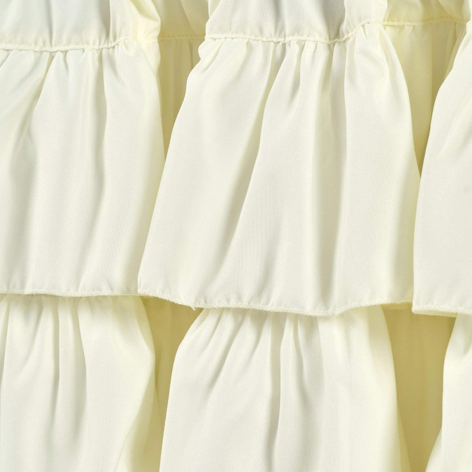 Lush Decor Belle Ruffled 84'' W Window Valance