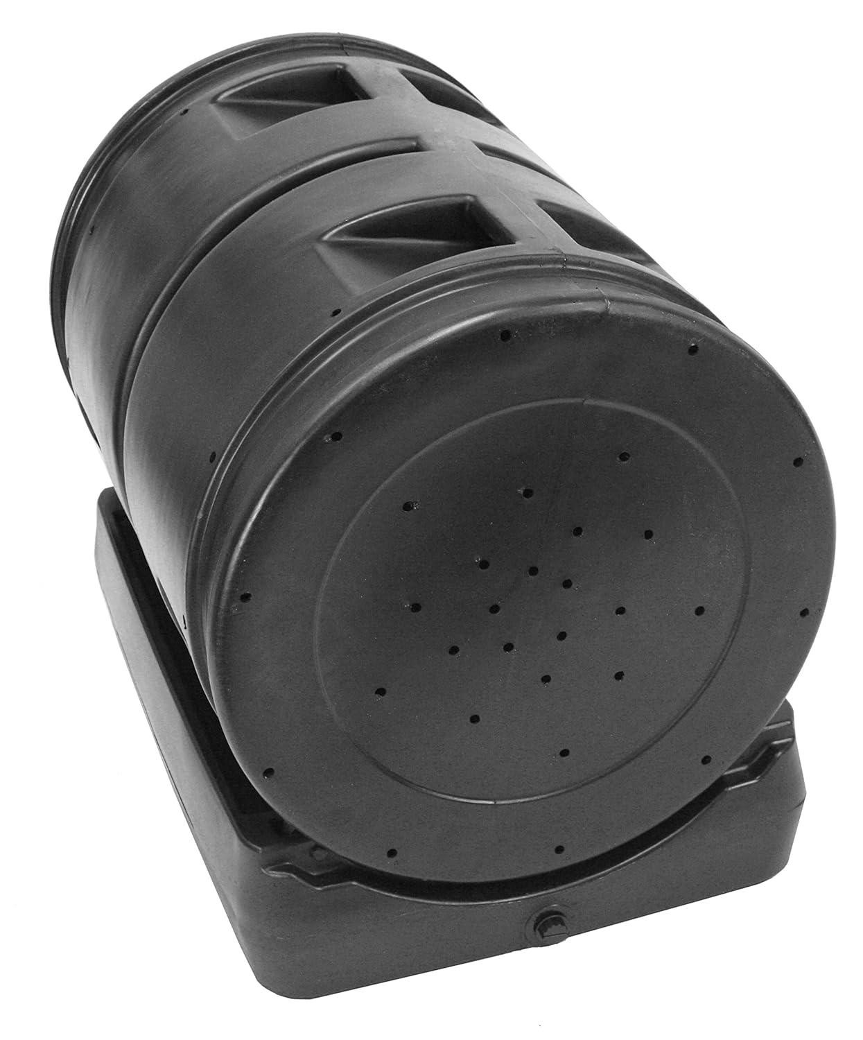 Good Ideas Compost Wizard 50 Gallons Plastic Outdoor Tumbler Composter with Latching Lid