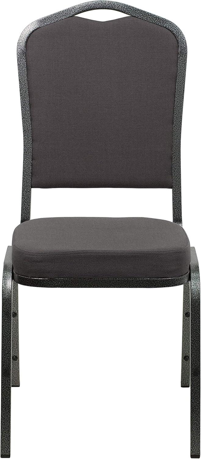 Hercules Series Stacking Banquet Event Chairs with Padded Seats, Set of 4, Gray