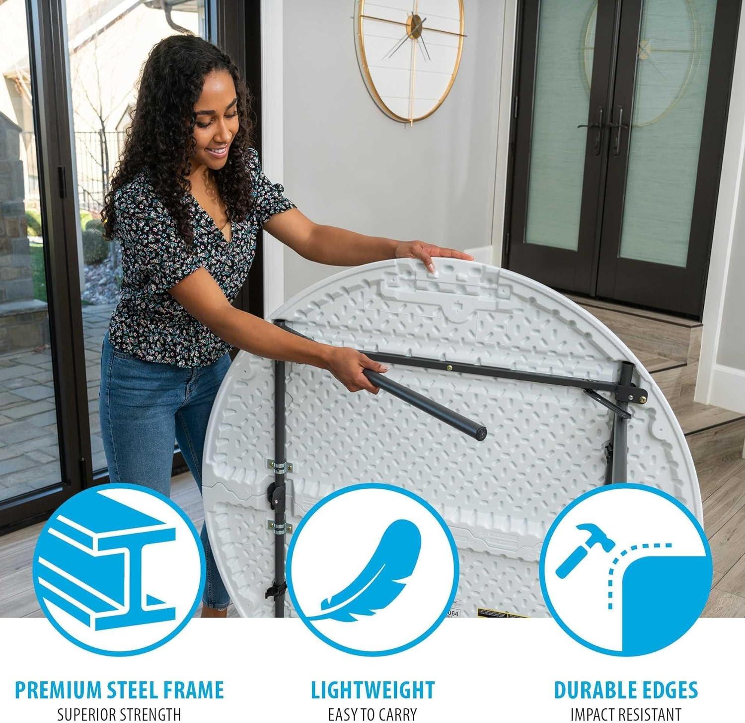 Lifetime 48'' Circular Portable Banquet Table