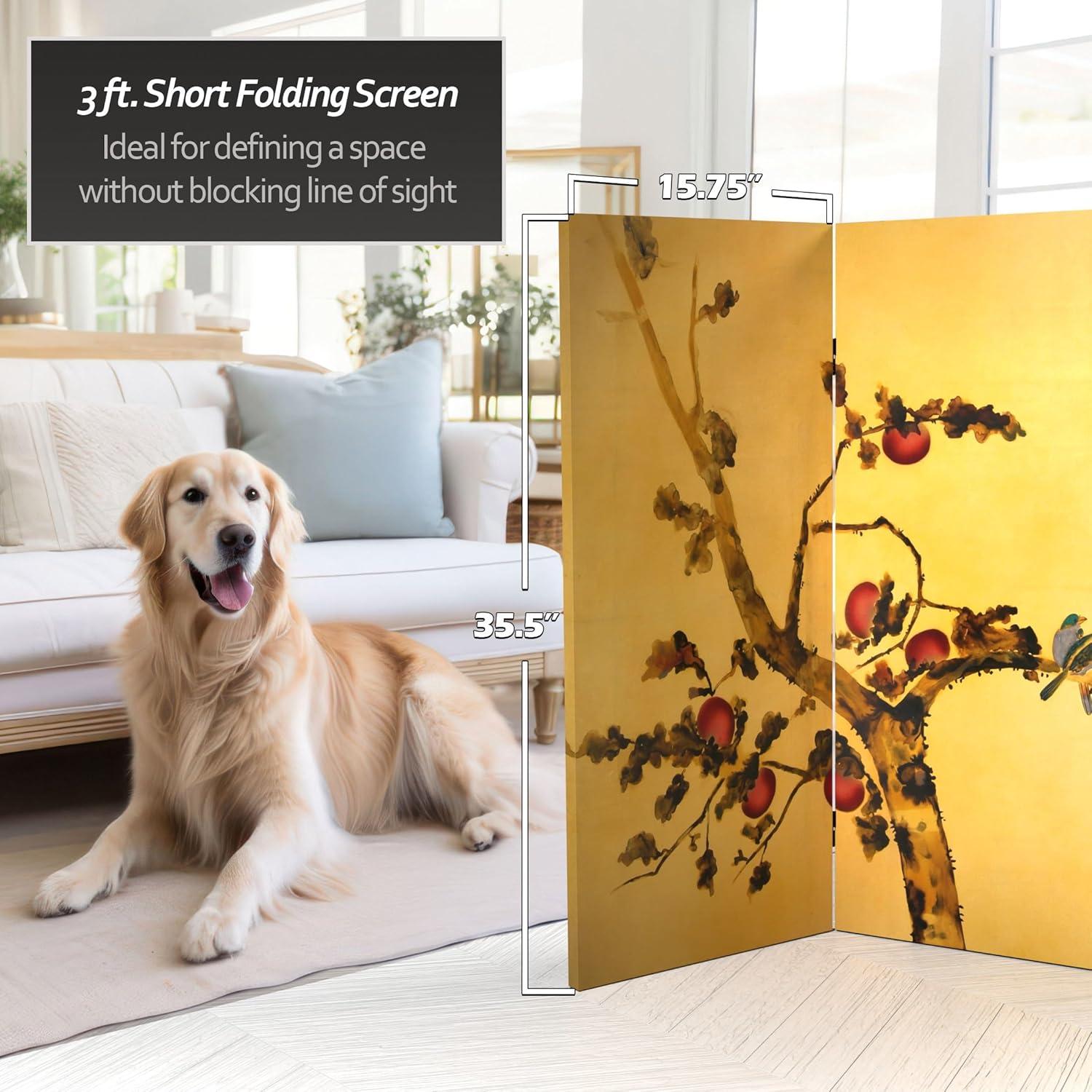 Winston Porter Keir 3 ft. Tall Folding Art Screen