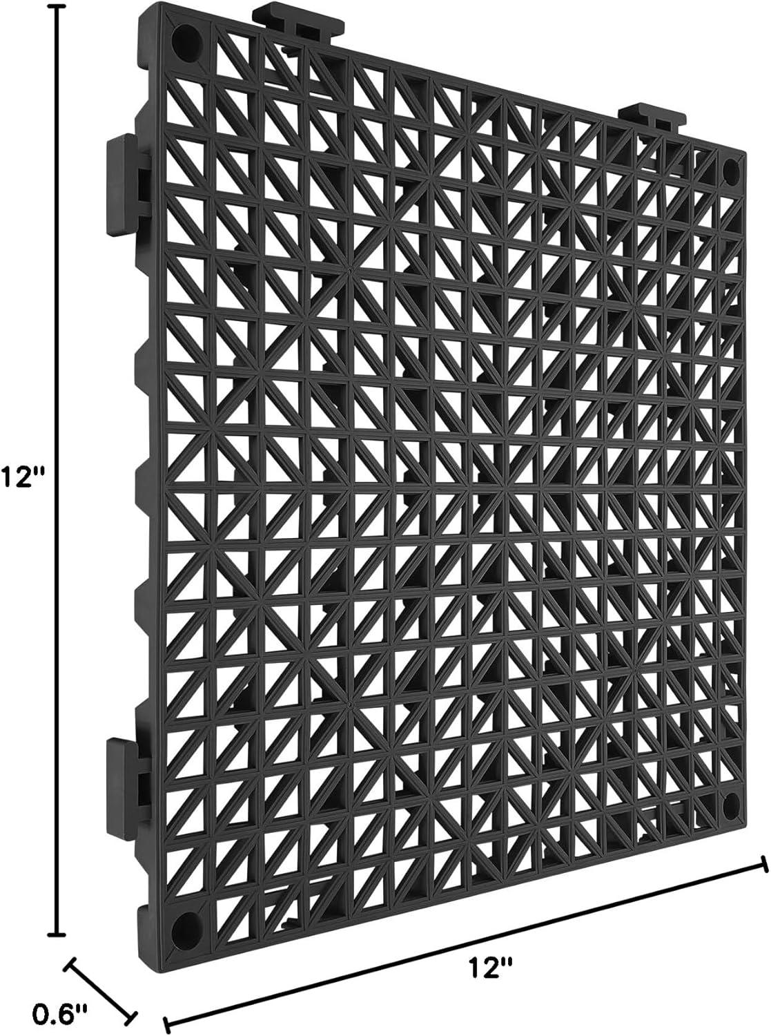 VEVOR 12" x 12" Outdoor Deck Tiles (Set of 12)