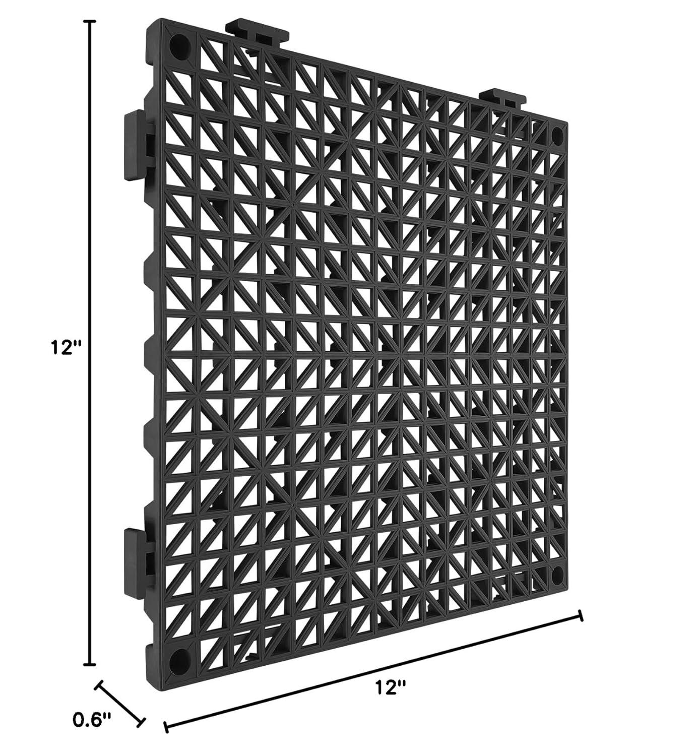 VEVOR 12" x 12" Outdoor Deck Tiles (Set of 12)
