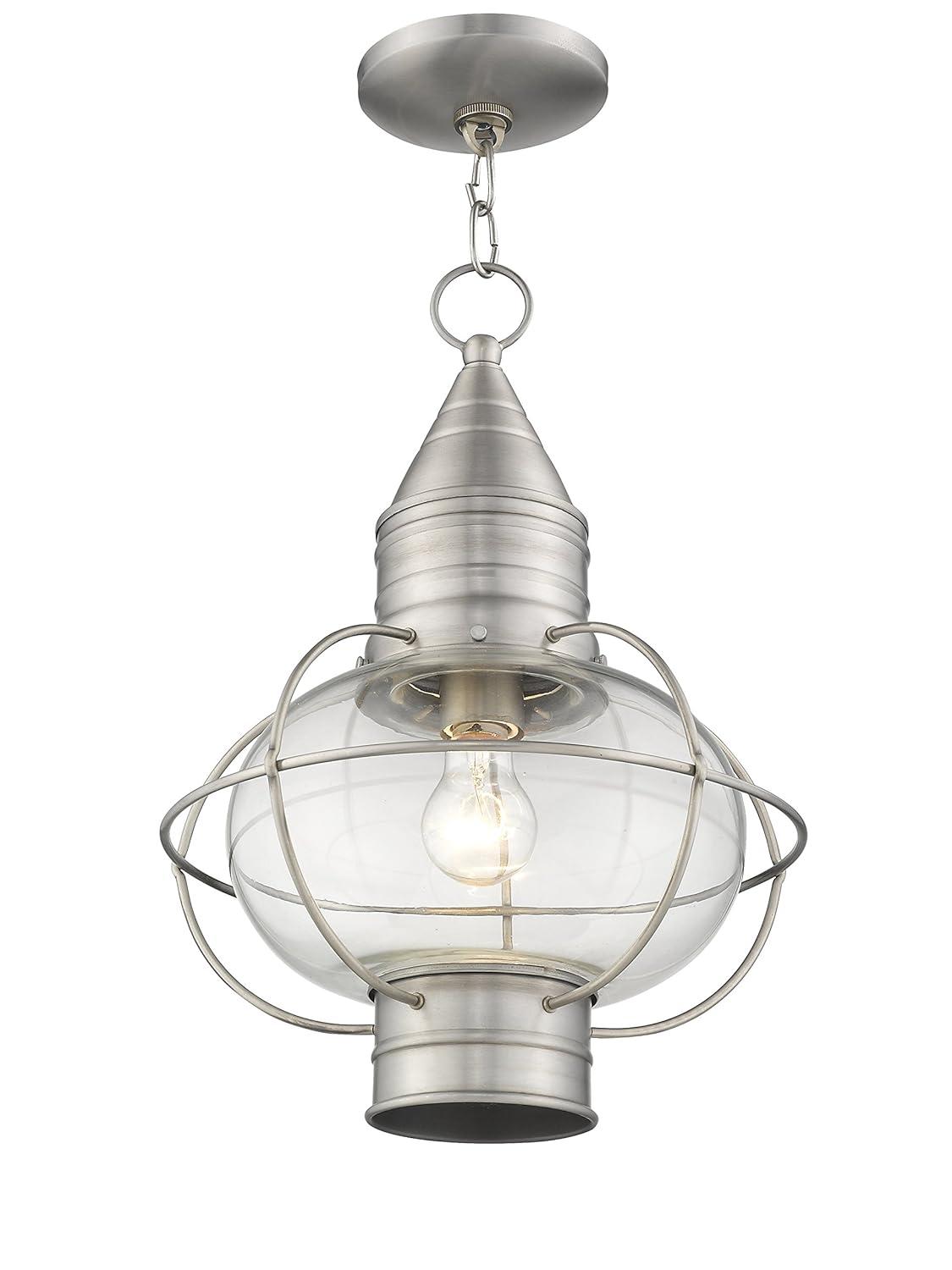 Livex Lighting Newburyport 1 - Light Pendant in  Brushed Nickel
