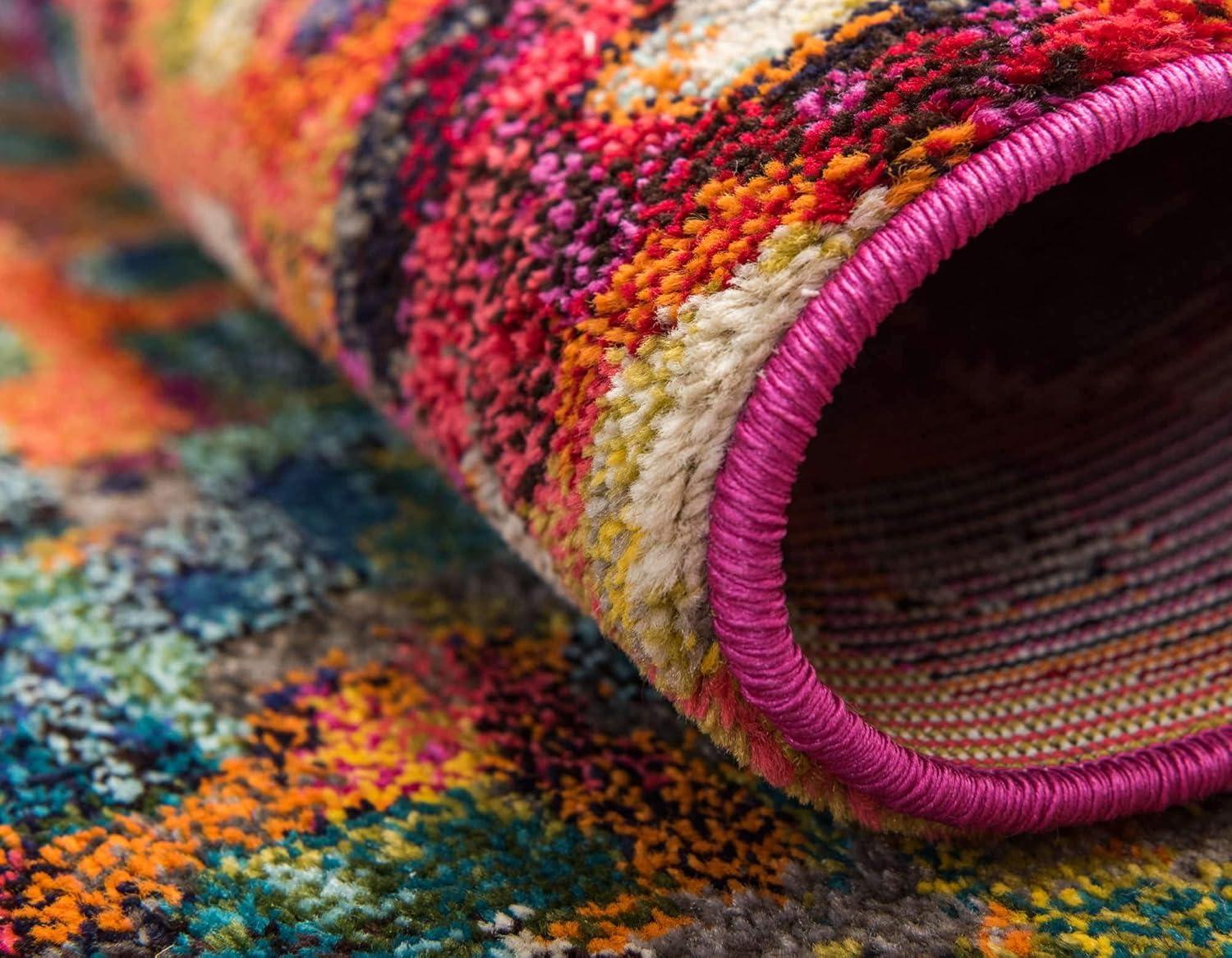 Unique Loom 8' 0 x 10' 0 Jardin Ivy Multi Area Rug