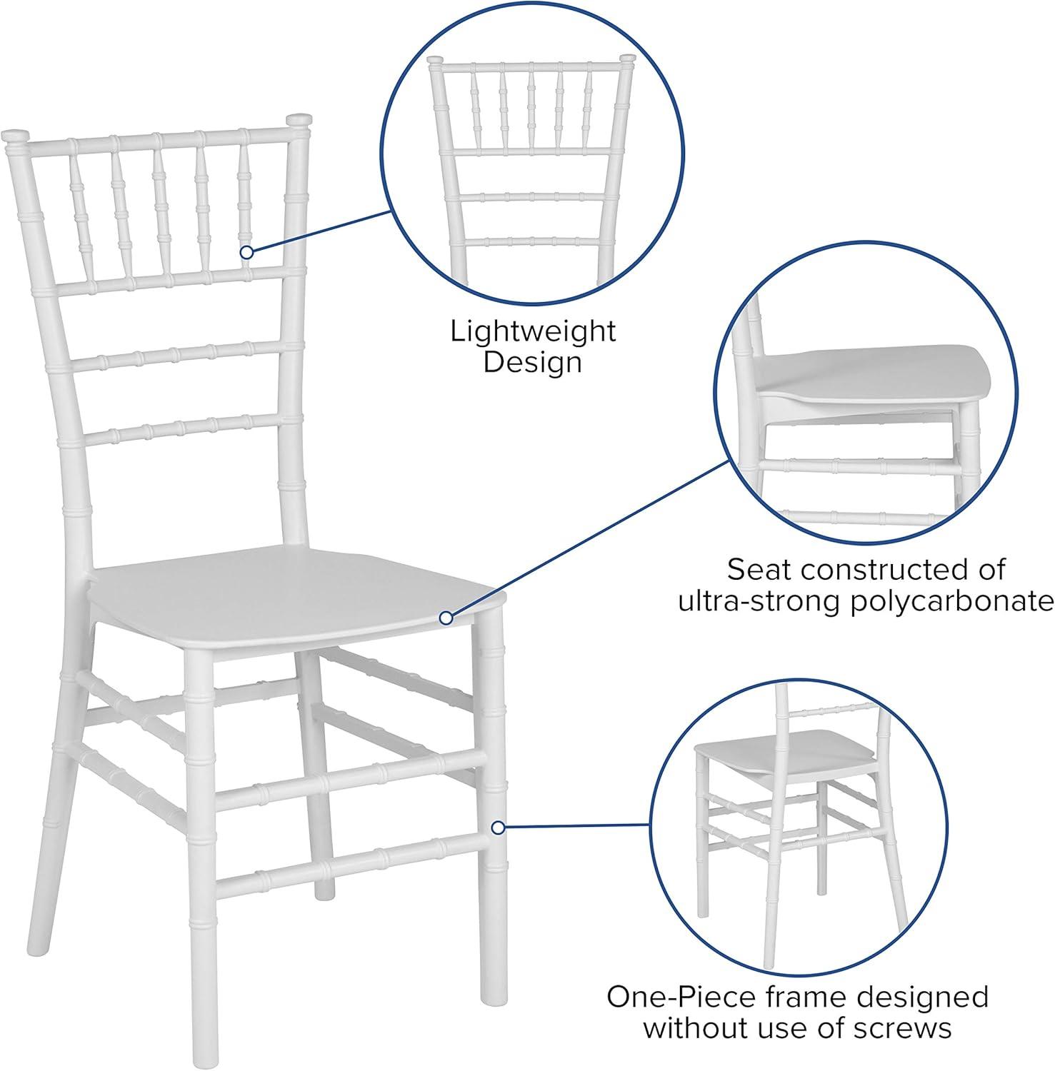 Flash Furniture HERCULES Series Resin Stackable Chiavari Chair