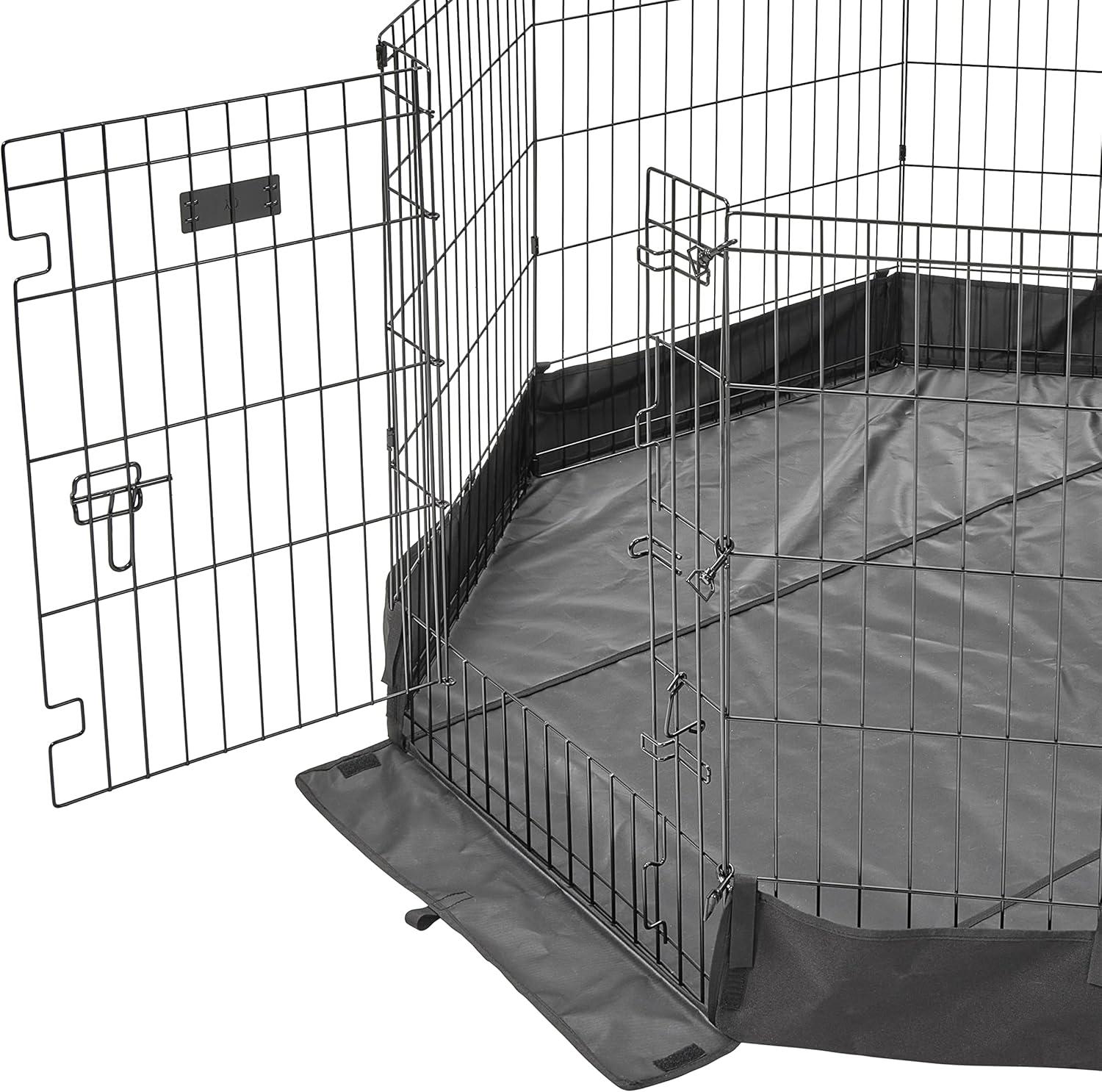 Octagon Exercise Pen Solid Fabric Bottom