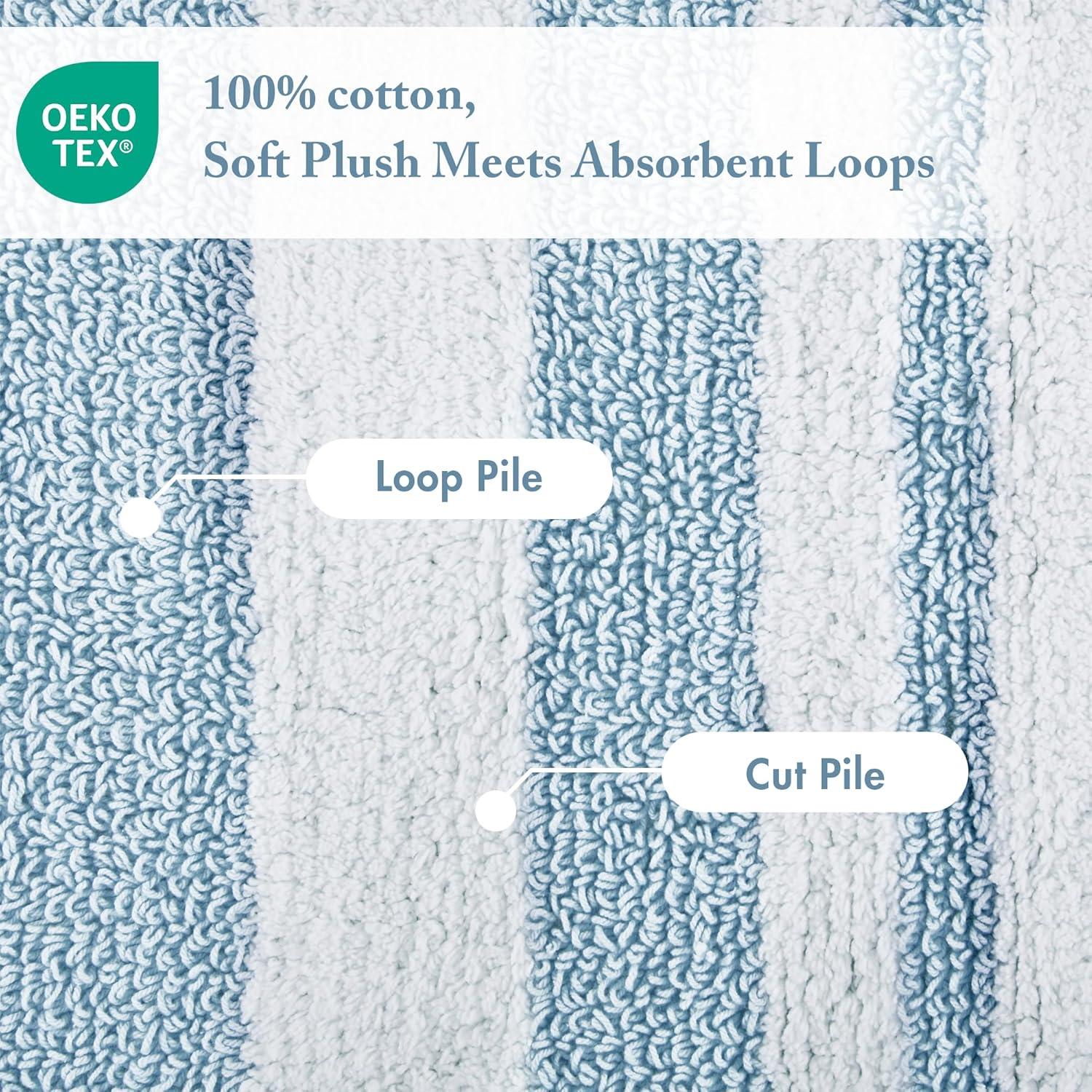 Madison Park Cotton Reversible Bath Rug