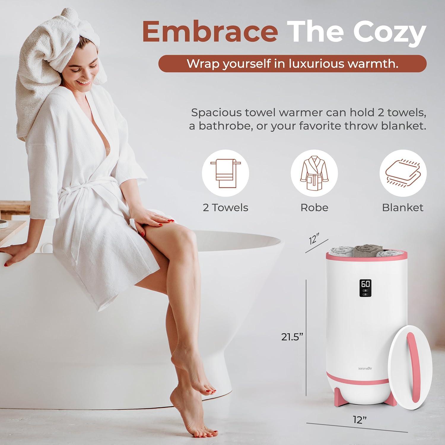 SereneLife Single Touch Electric Towel Warmer