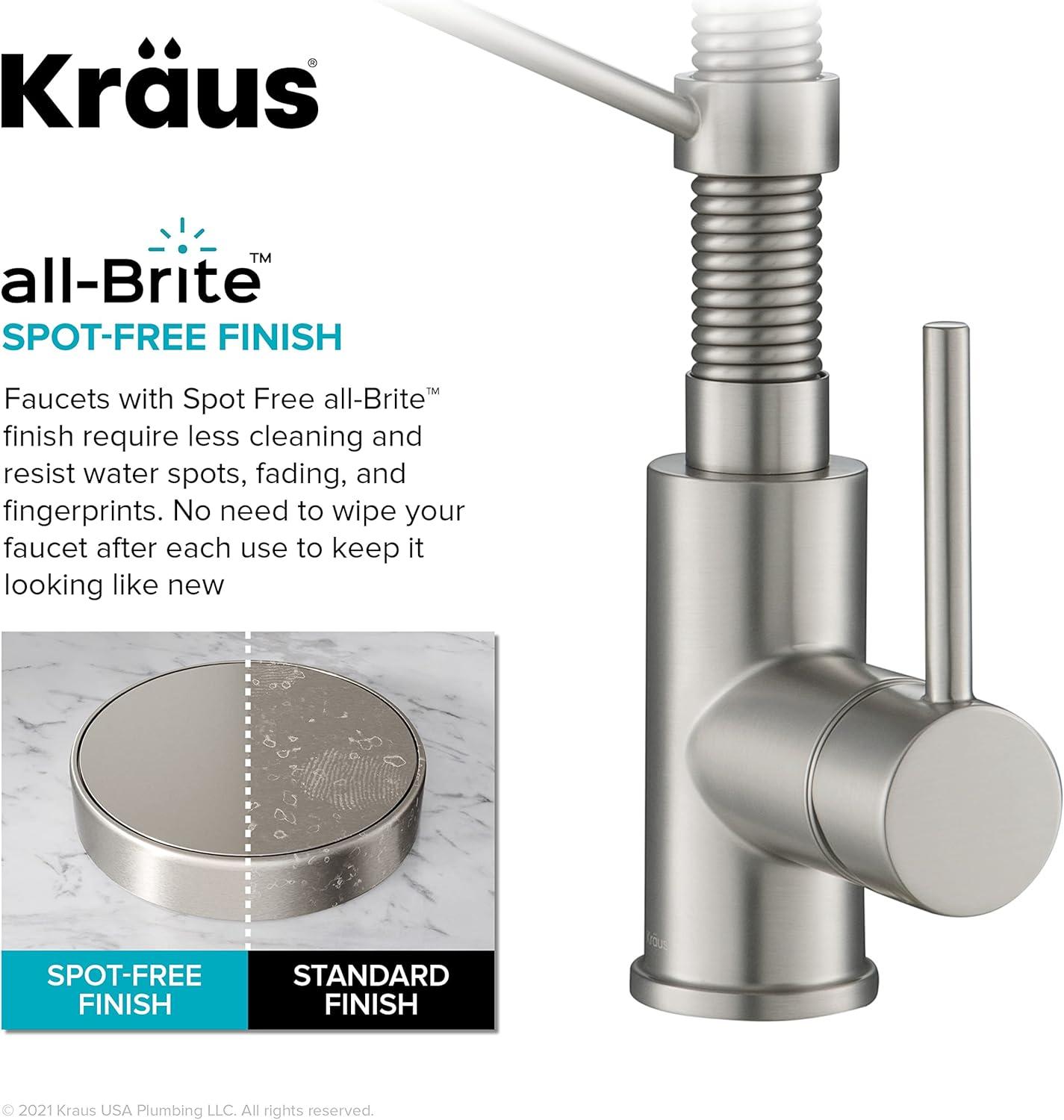 Kraus Bolden Touchless Sensor Commercial Style 2-Function Single Handle Pull-Down Kitchen Faucet