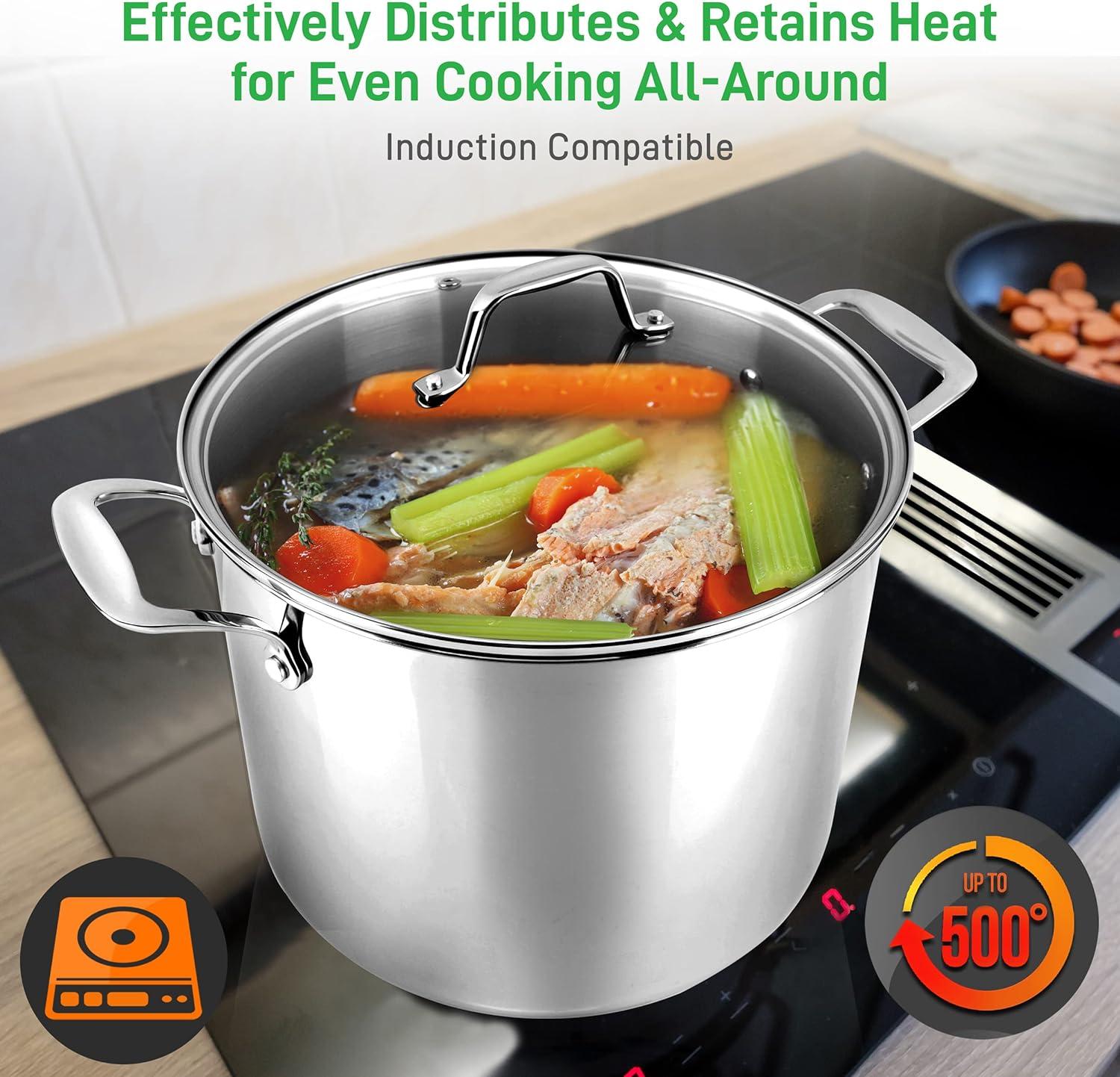 NutriChef Stainless Steel Soup Pot