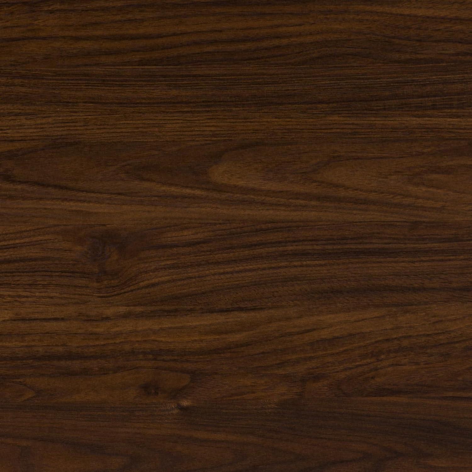 70" Dark Walnut Mid-Century Modern TV Stand with Cabinet