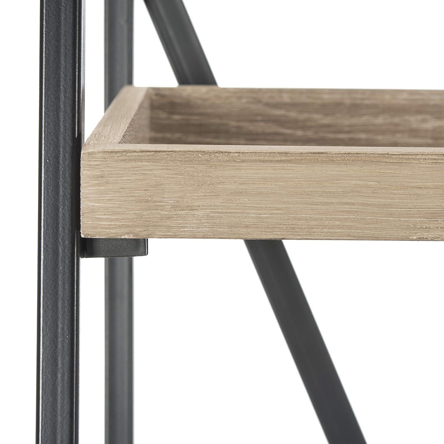 Joel Etagere - FOX4272 - Light Brown/Black - Safavieh Couture