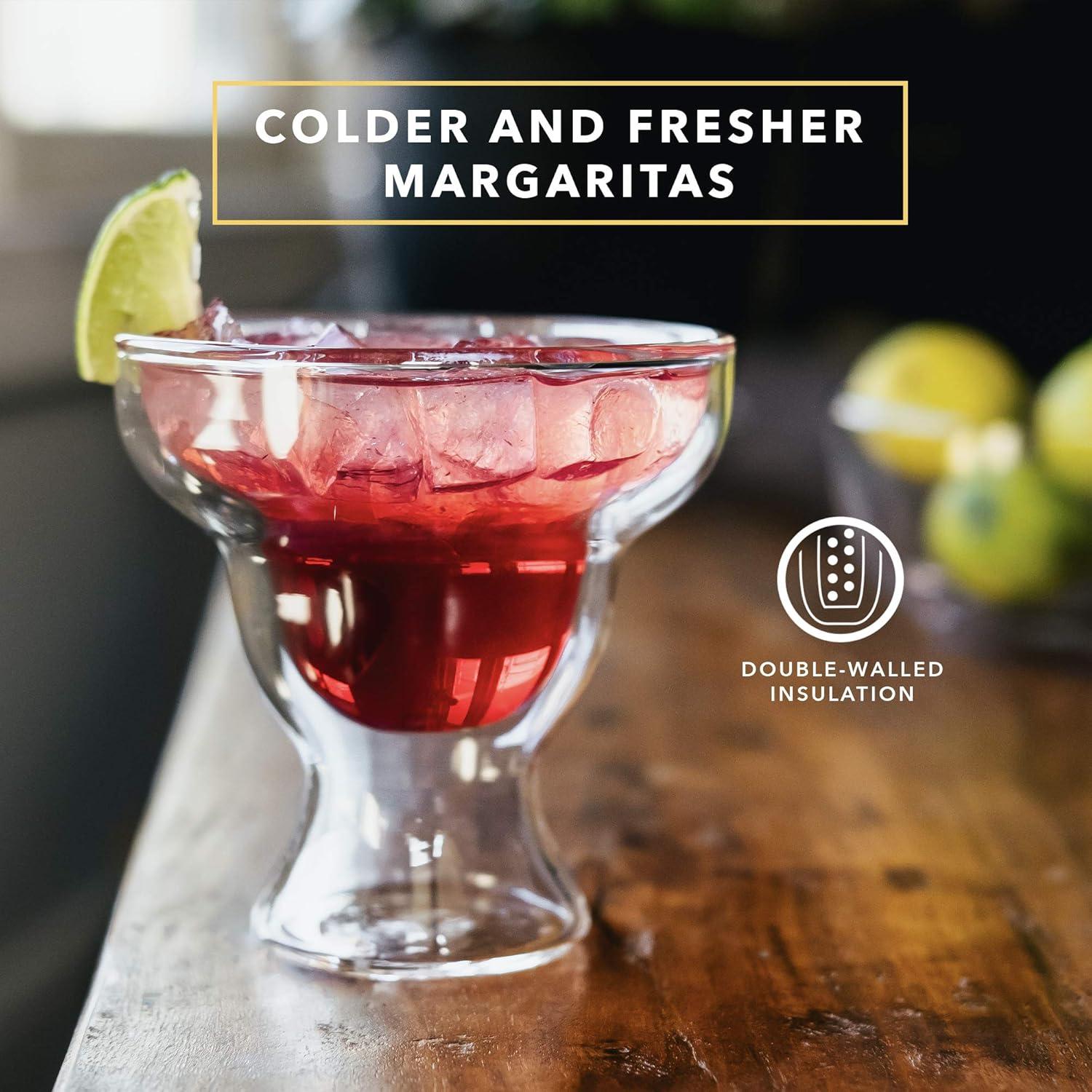 Dragon Glassware 12 oz Margarita Glasses Clear  Set of 2