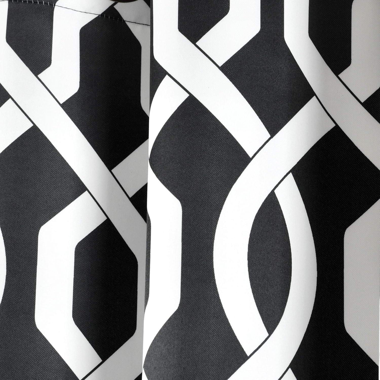 Lush Decor Trellis Polyester Room Darkening Curtain Pair (Set of 2)