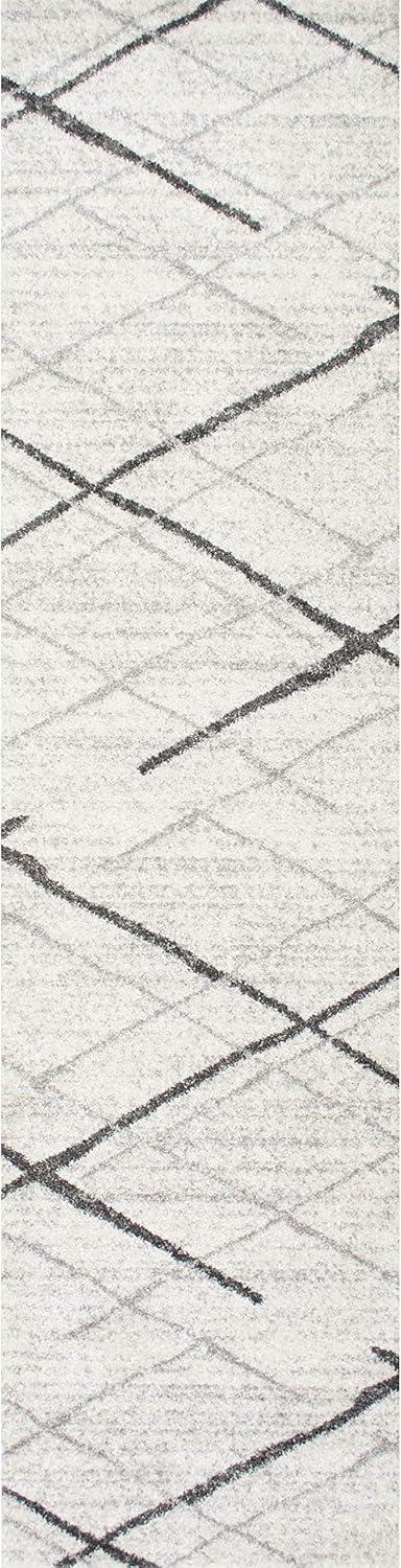 nuLOOM Thigpen Contemporary Area Rug, Grey, 2' 6" x 14'