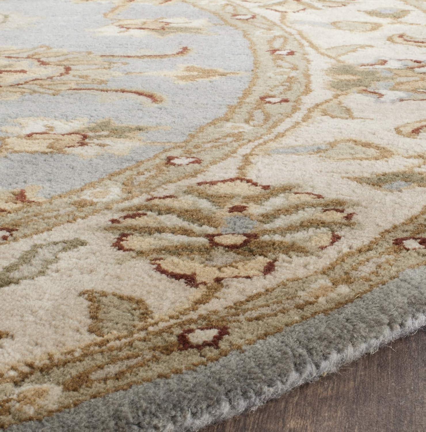 SAFAVIEH Royalty Wenona Traditional Wool Area Rug, Blue/Beige, 10' x 14'