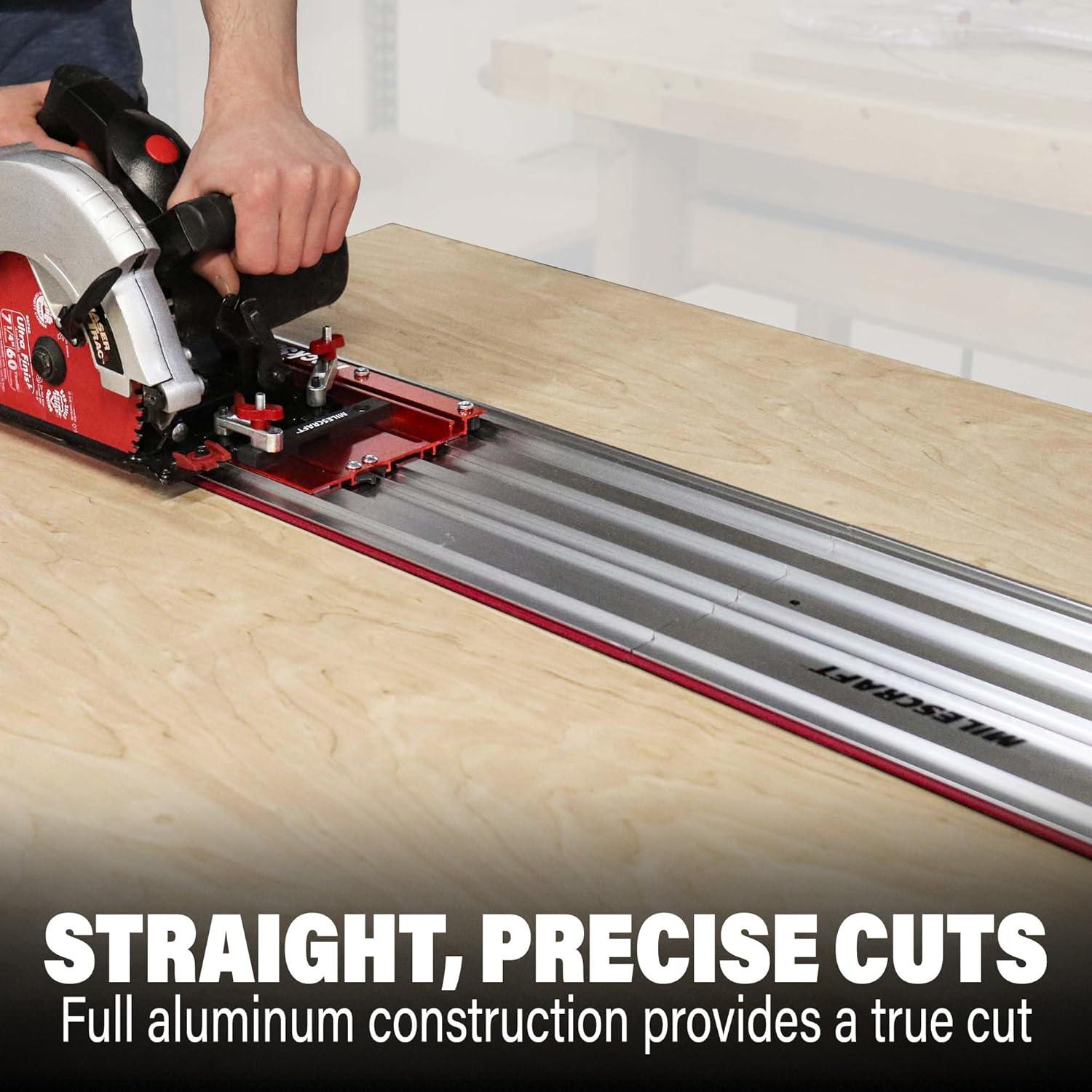 Milescraft Red and Silver Aluminum Track Saw Guide System