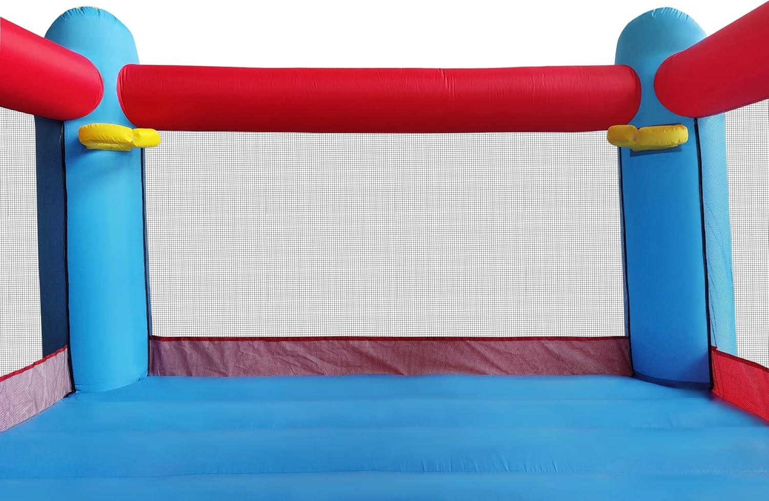 Enormous Giant Bounce House for Kids, Indoor Outdoor Inflatable Huge Bouncy Castle with Double Basketball Hoops, Includes Air Blower with GFCI