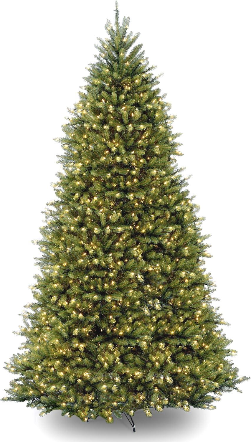 12ft National Christmas Tree Company Pre-Lit Dunhill Fir Full Artificial Christmas Tree with 1200 Dual Color LED Lights & Powerconnect