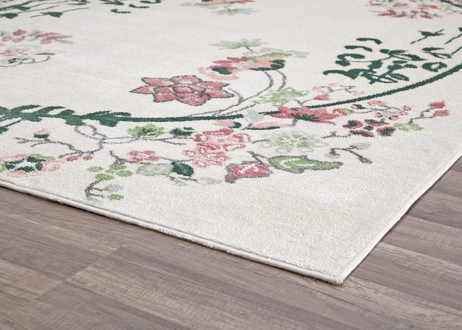 Rugs America Hanna Floral Transitional Area Rug