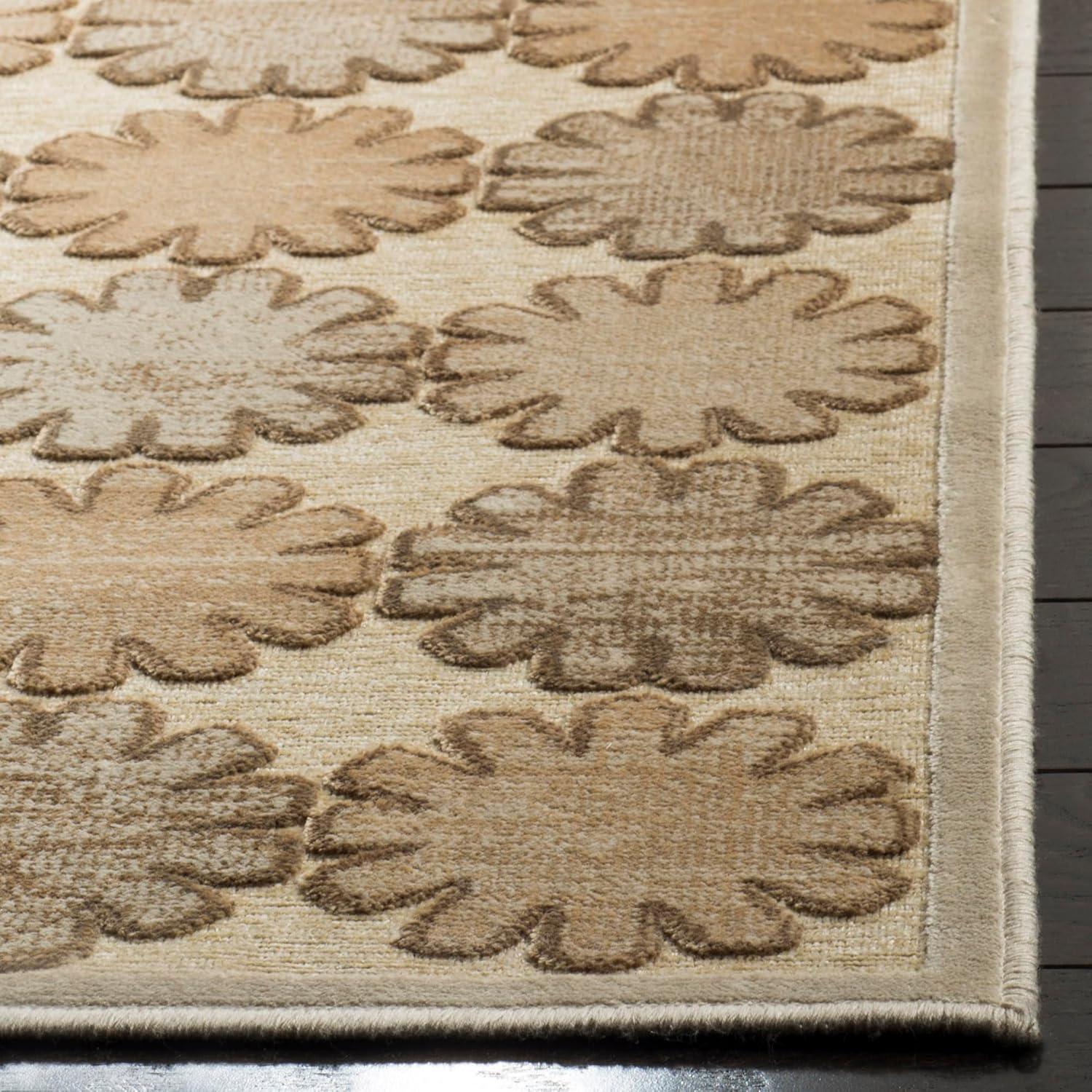 Martha Stewart Collection - MSR7430 - Indoor Power Loomed Area Rugs - Stone/Cream - 5'1"x7'6"