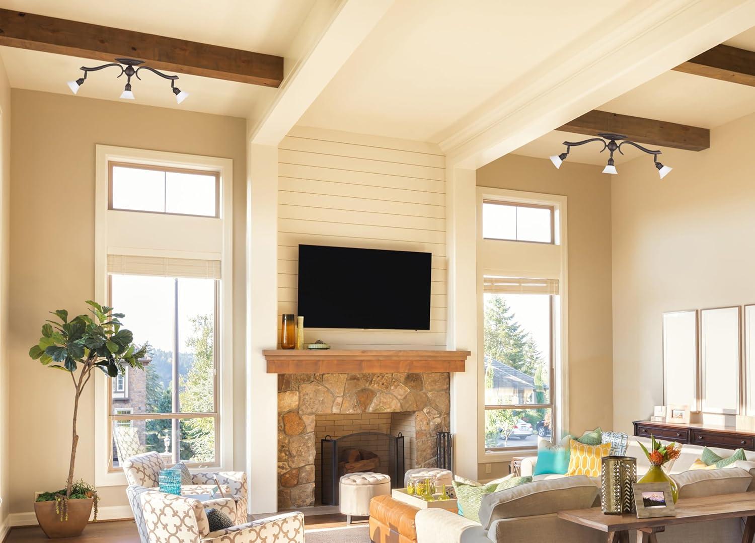 Canarm IT217A03ORB10 Addison 3, Bronze Finish Track Lighting