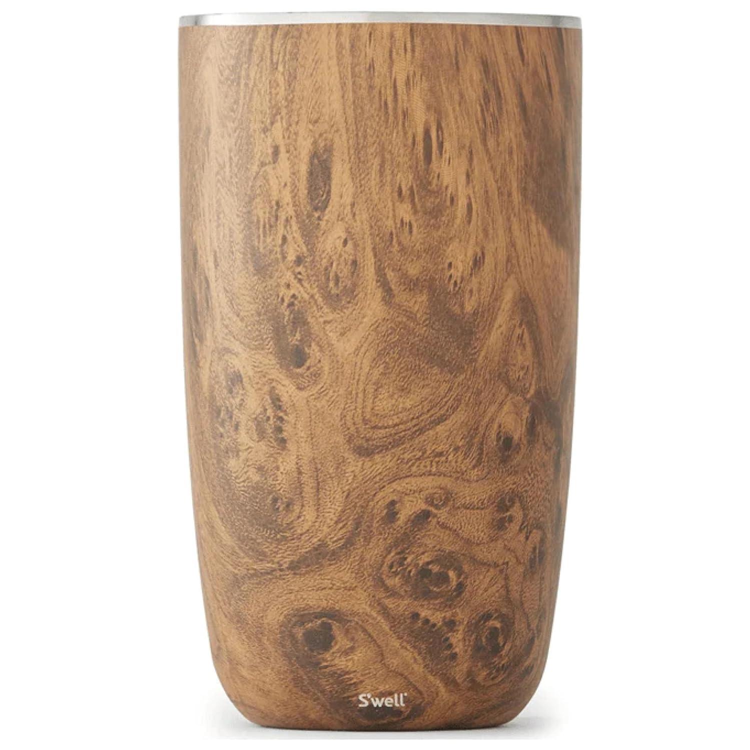 S'well Triple-Layered Vacuum-Insulated Stainless Steel Wine Chiller, 750ml, Teakwood & Reviews | AllModern